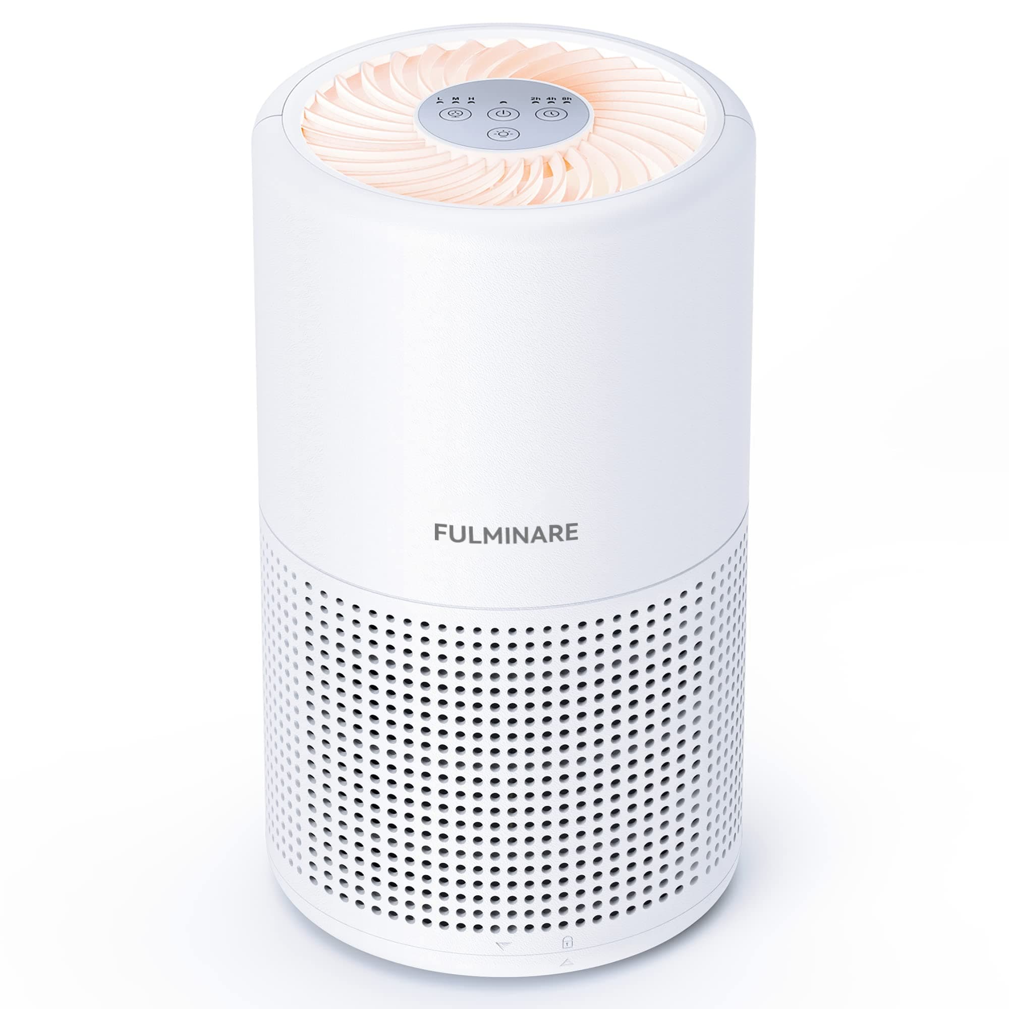 FULMINARE Air Purifiers for Bedroom, FULMINARE H13 True HEPA Air Filter, Quiet Air Cleaner With Night Light,Portable Small Air Purifier for Home, Office,Pet