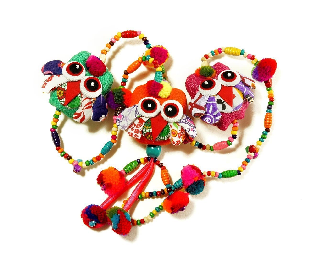 Owl Cute Bell Hanging Mobile Mix Colour 3.1x39.3Inch