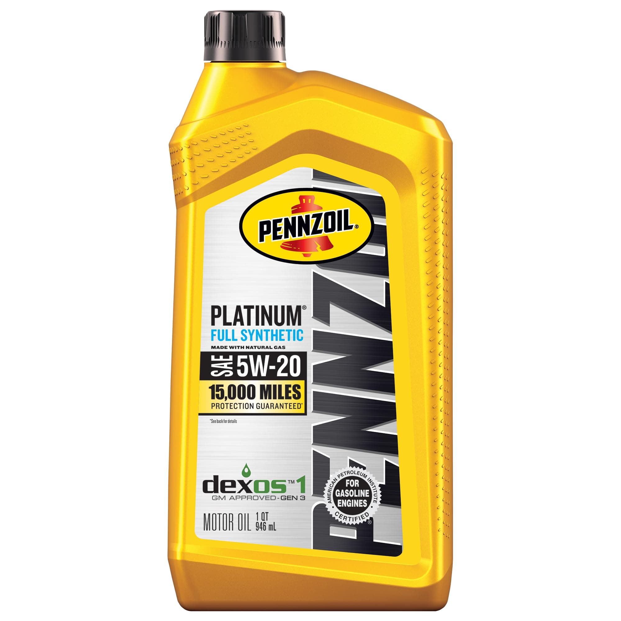 Pennzoil Platinum Full Synthetic 5W-20 Motor Oil (1-Quart, Single Pack)