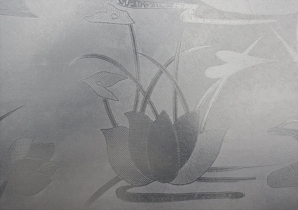 Hosho Water Lily Glass Decorative Frosted Window Film 3 FT x 5 FT