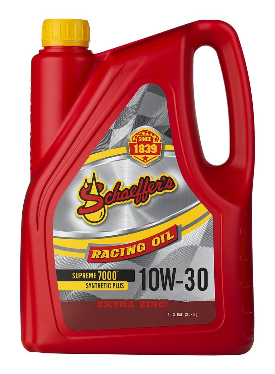 Schaeffer Manufacturing Co. 0709-006S Supreme 7000 Synthetic Plus Racing Engine Oil, 10W-30, 1-Gallon Bottle