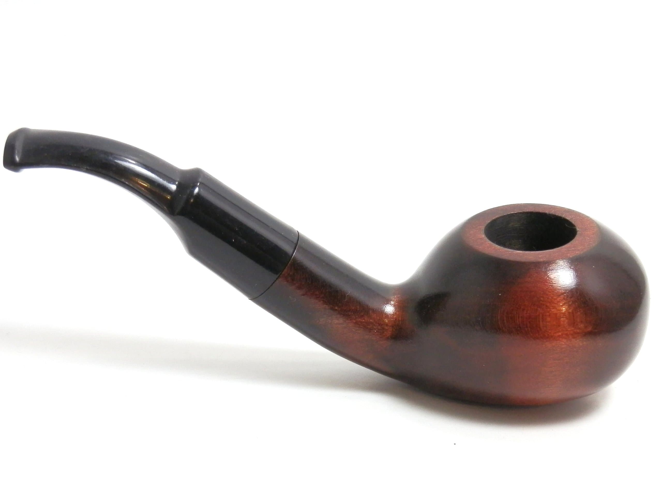 Smoke Pipe - Chochla No 48 - Pear Wood Root - Brown Wood Finish - Hand Made