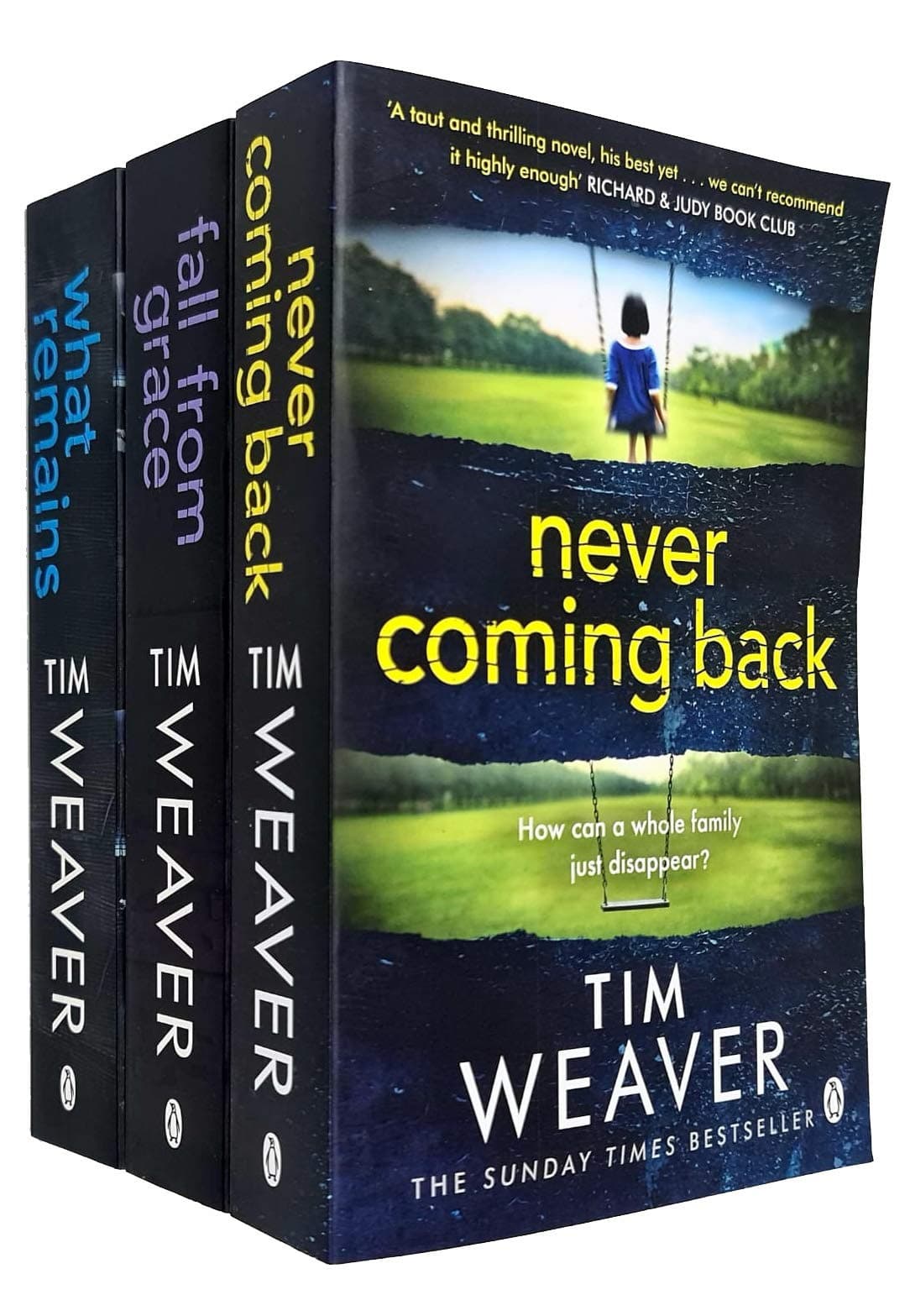 David Raker Series 4-6: 3 Books Collection Set By Tim Weaver (Never Coming Back, Fall From Grace, What Remains)