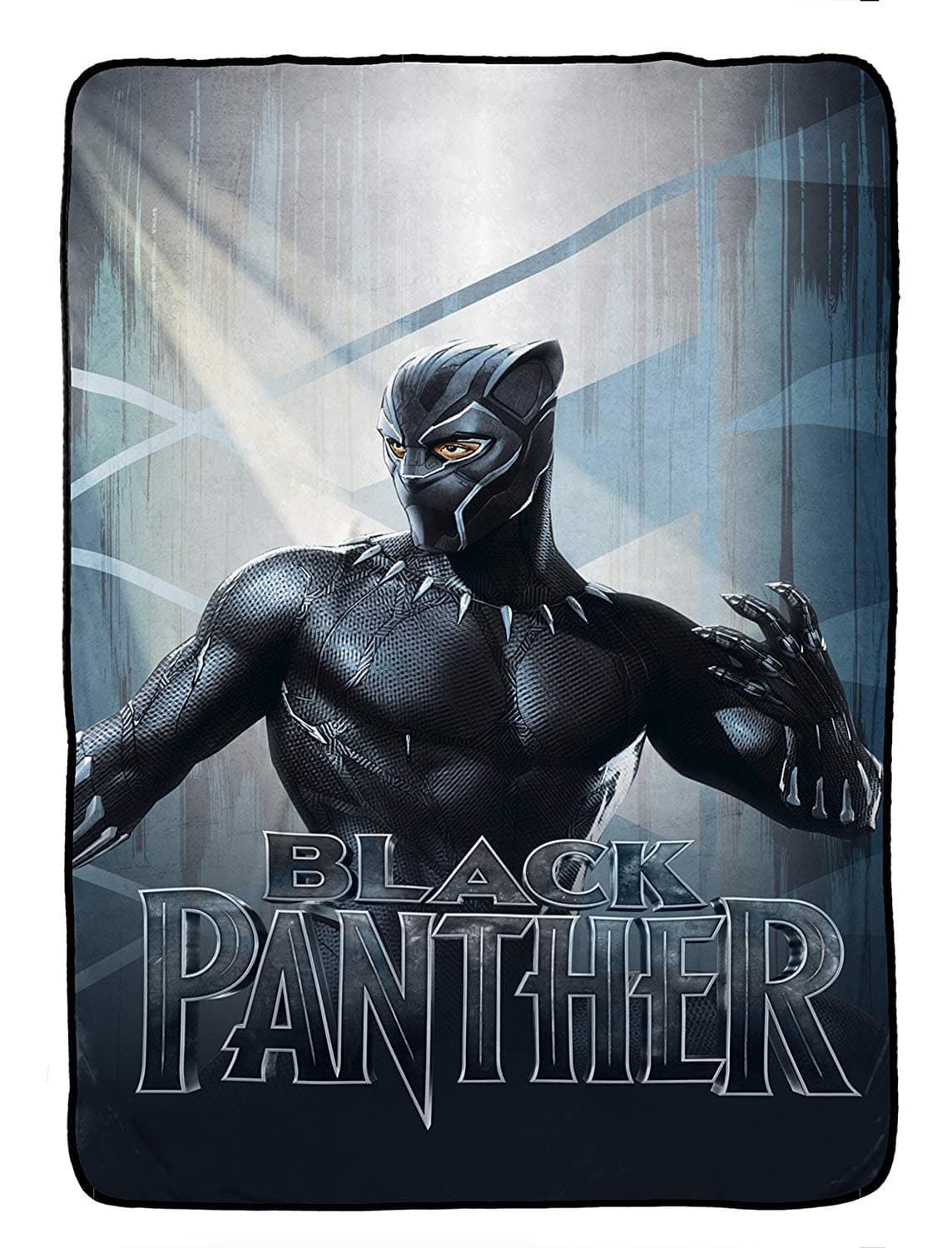 Marvel Black Panther Kids Twin Bedding Plush Blanket