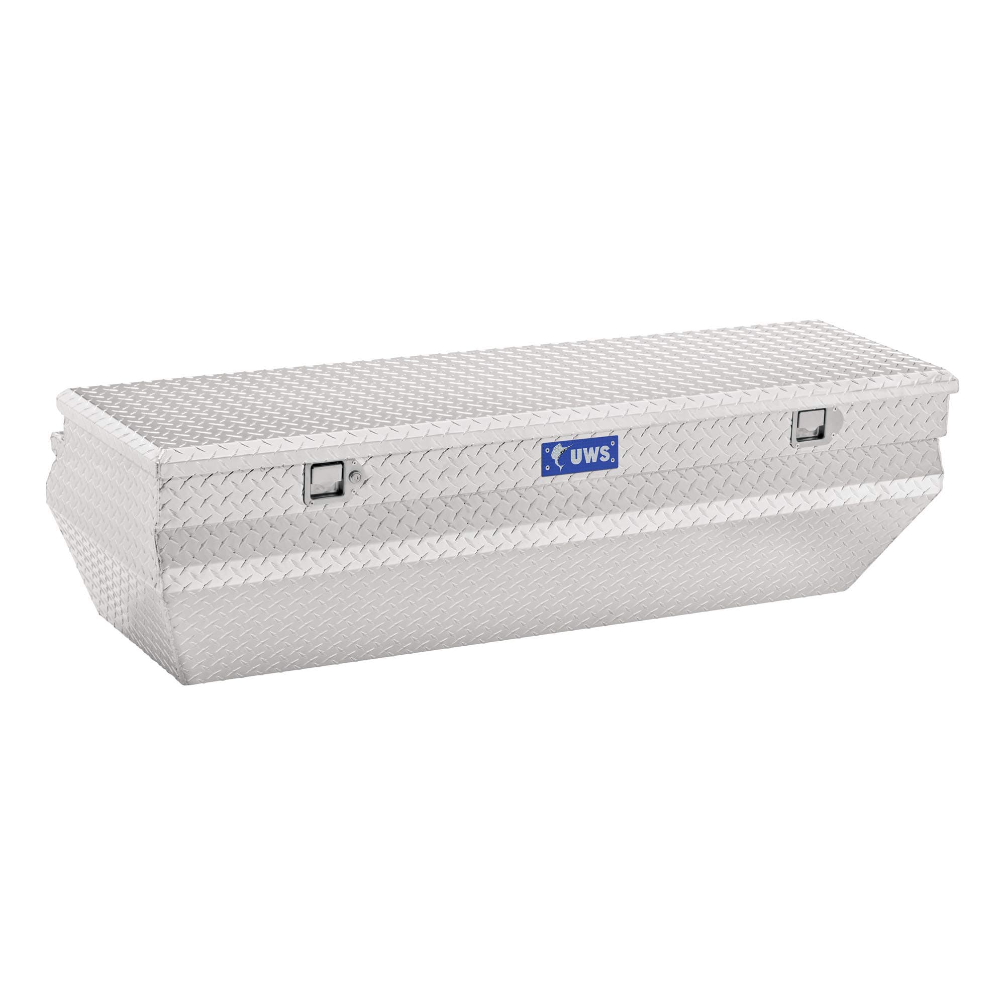 UWS EC20371 62-Inch Heavy-Wall Aluminum Wedge Angled Truck Storage Box, RigidCore Lid
