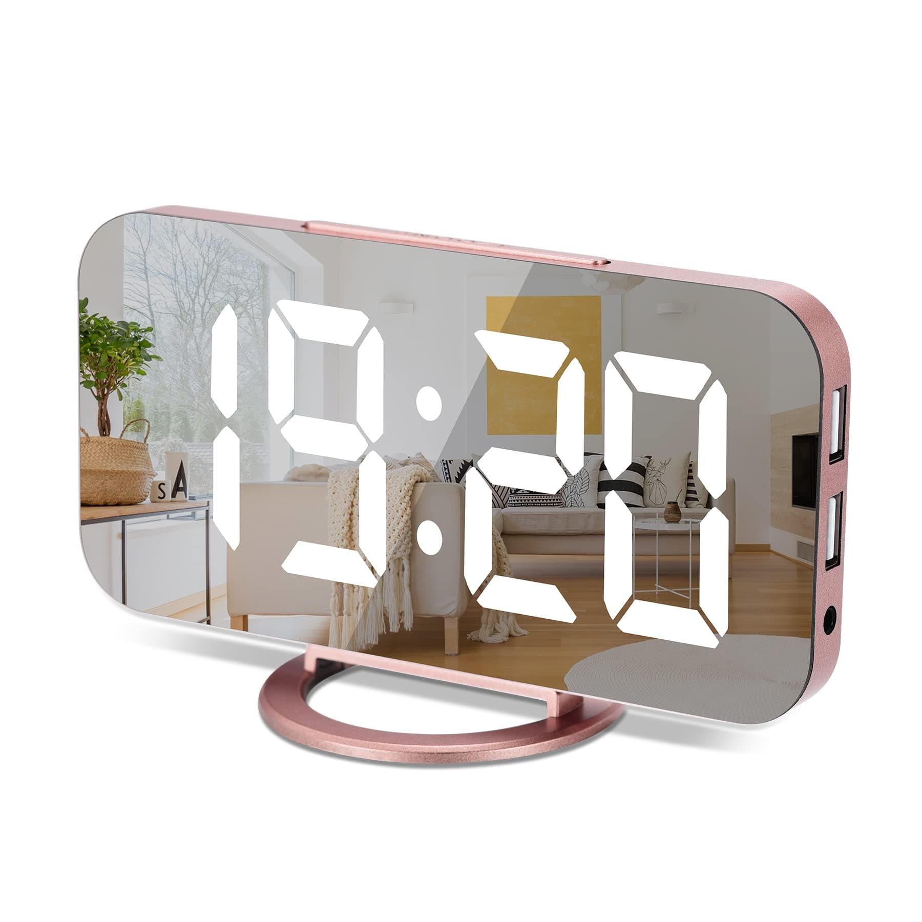 Digital Alarm Clock-Rose Gold Digital Alarm