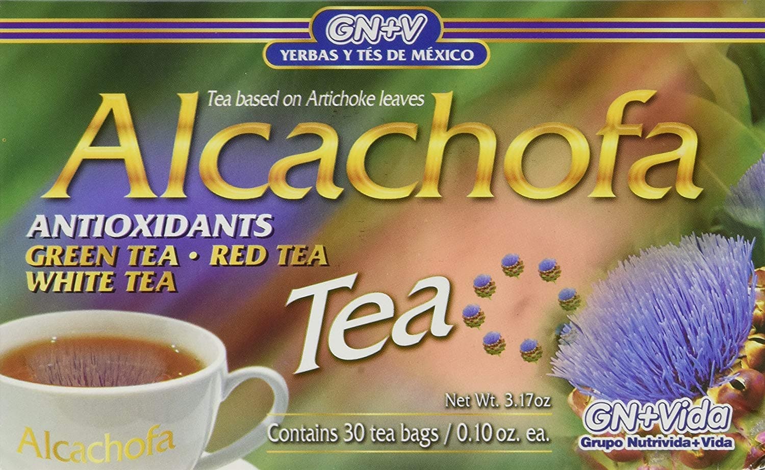 1 Box/Caja Alcachofivida Artichoke TEA- Box with 30 tea bags / Caja con 30 sobres de te