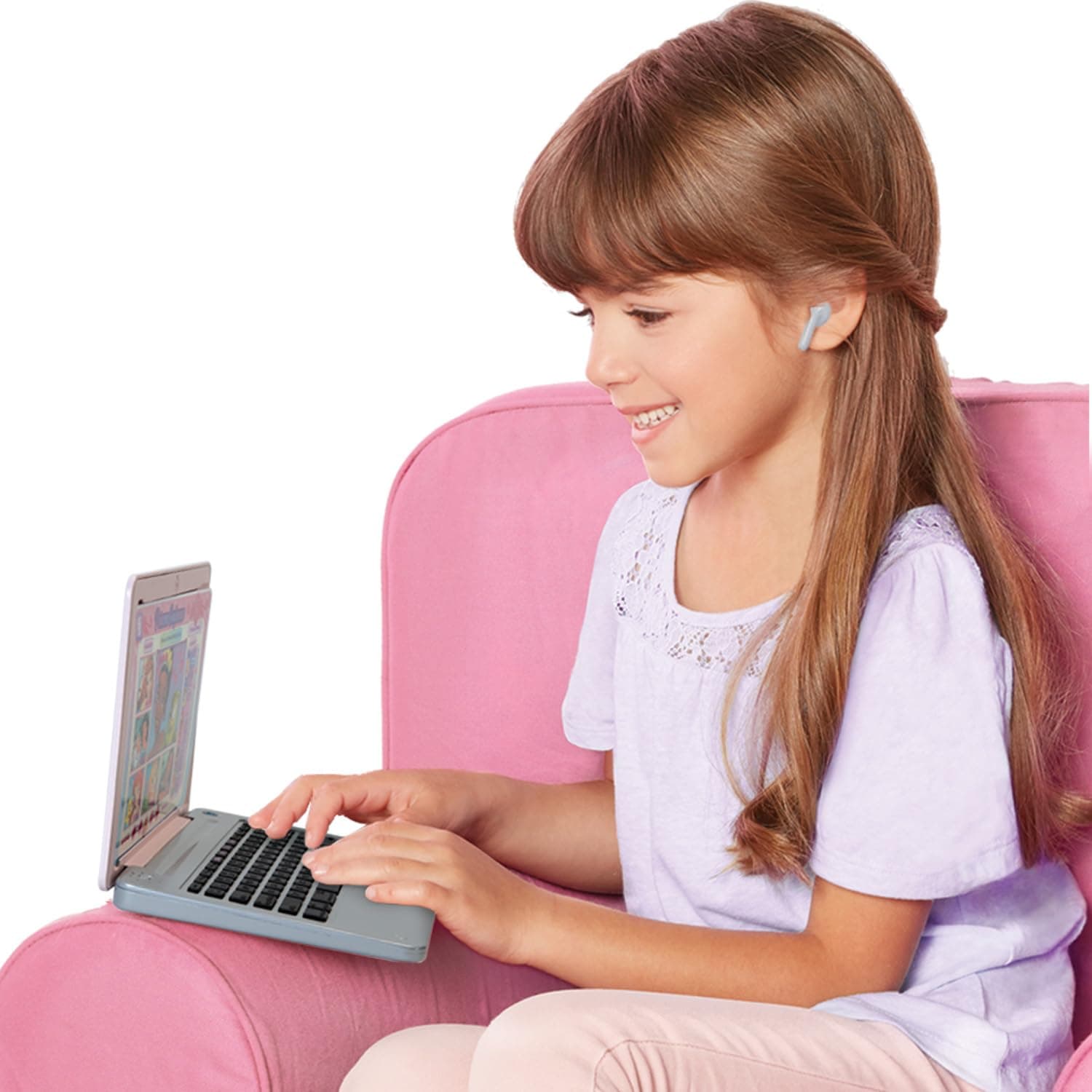 Style Collection Laptop with Phrases, Sound Effects & Music! Girls Toy Pretend Laptop