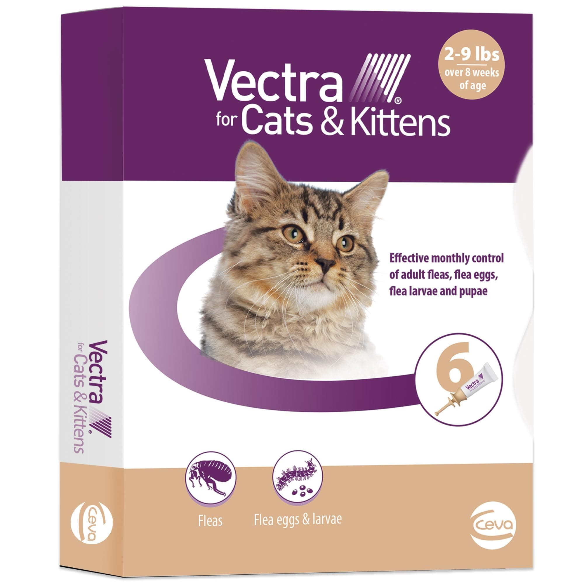 for Cats & Kittens Flea Treatment & Prevention for Small Cats (2-9 lbs.) 6-Month Supply