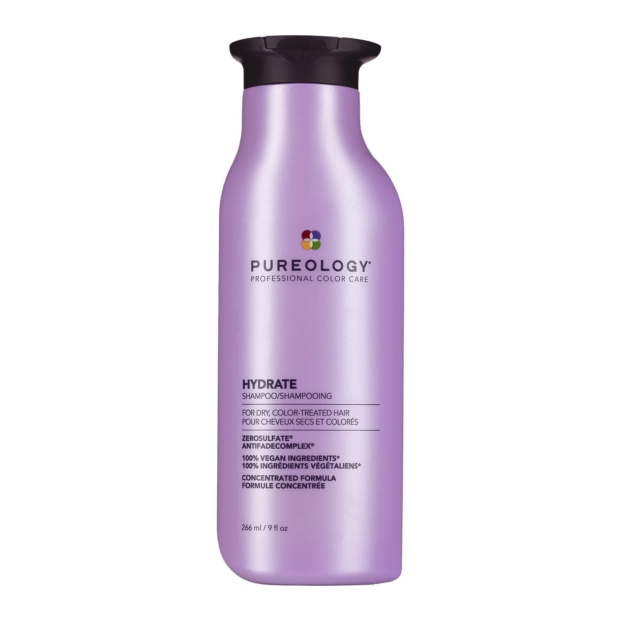 Hydrate, Moisturising Shampoo, For Medium to Thick Dry, Colour Treated Hair, Vegan Formulas, Sulphate Free for a Gentle Cleanse 266ml