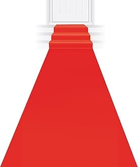 Red Carpet Runner, 24" X 15' (1/pkg) Pkg/6