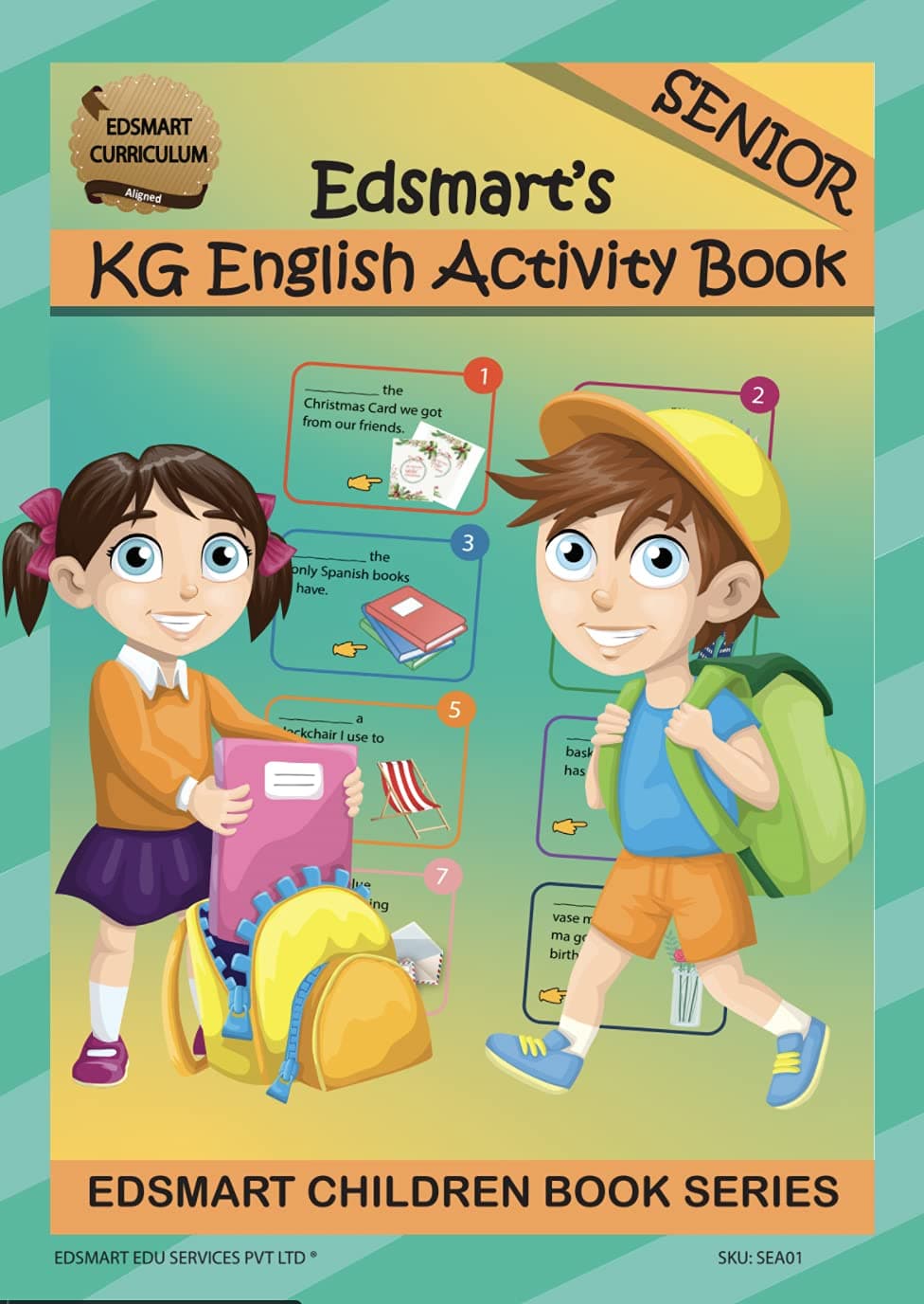 Edsmart Senior KG English Activity and English Grammar Book CBSE | UKG English activity book