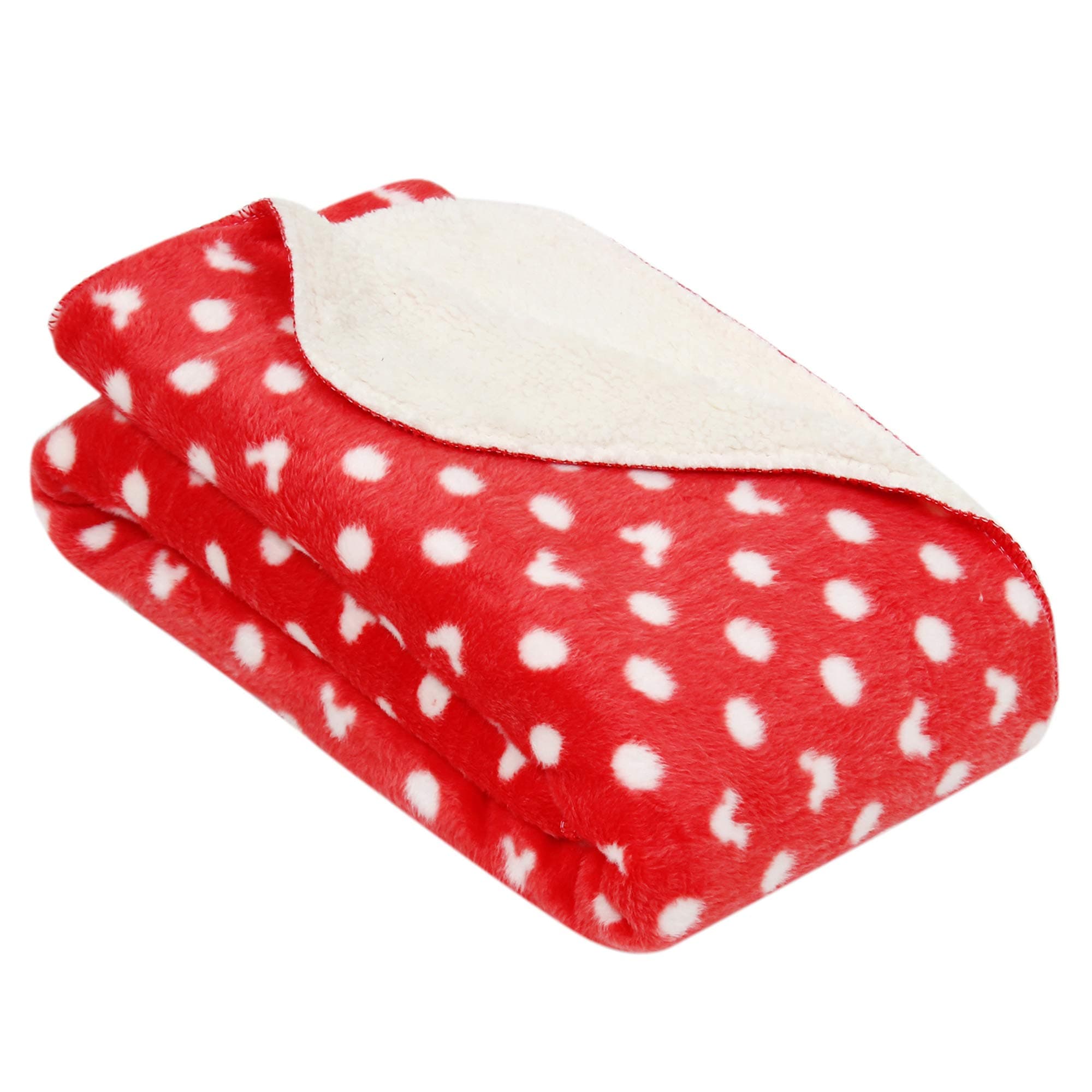 Cutieco Luxury Series Super Soft Flannel Baby Wrapper/Blanket/Top Sheet for New Born Babies, Rich Red (914.0mm L X 737.0mm W)