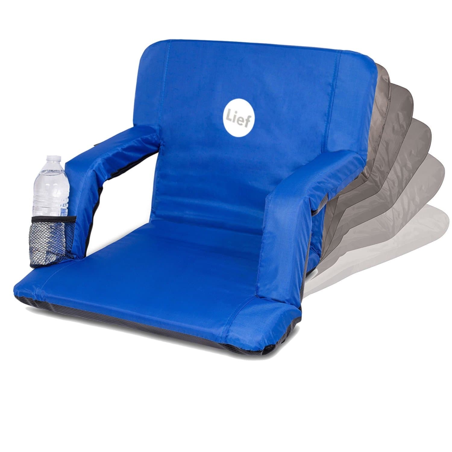 Lief Foldable Floor Chair with Adjustable Back Support (Blue, L82*W51*H6cm)