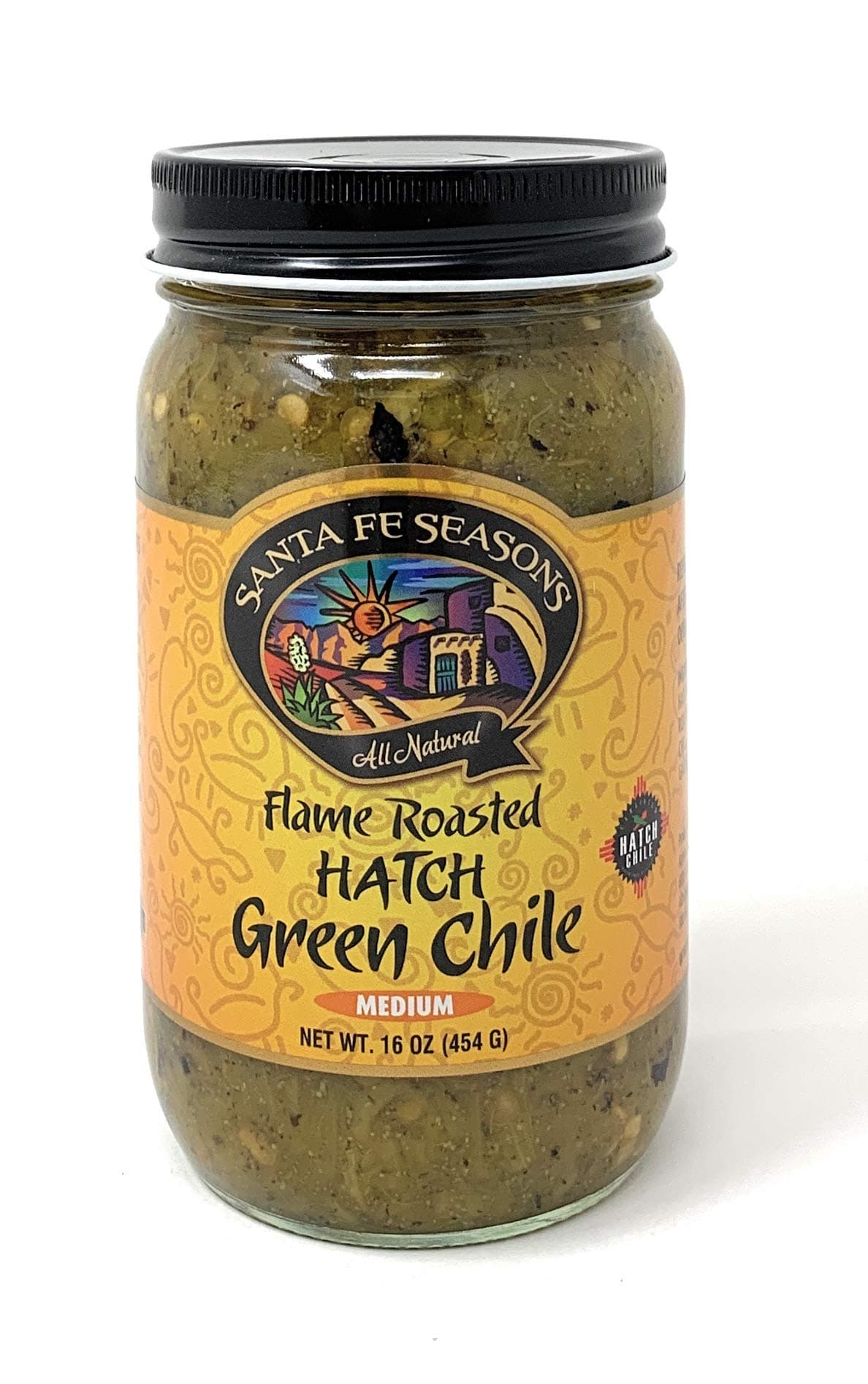 Flame Roasted Hatch Green Chile Medium 16 Ounce