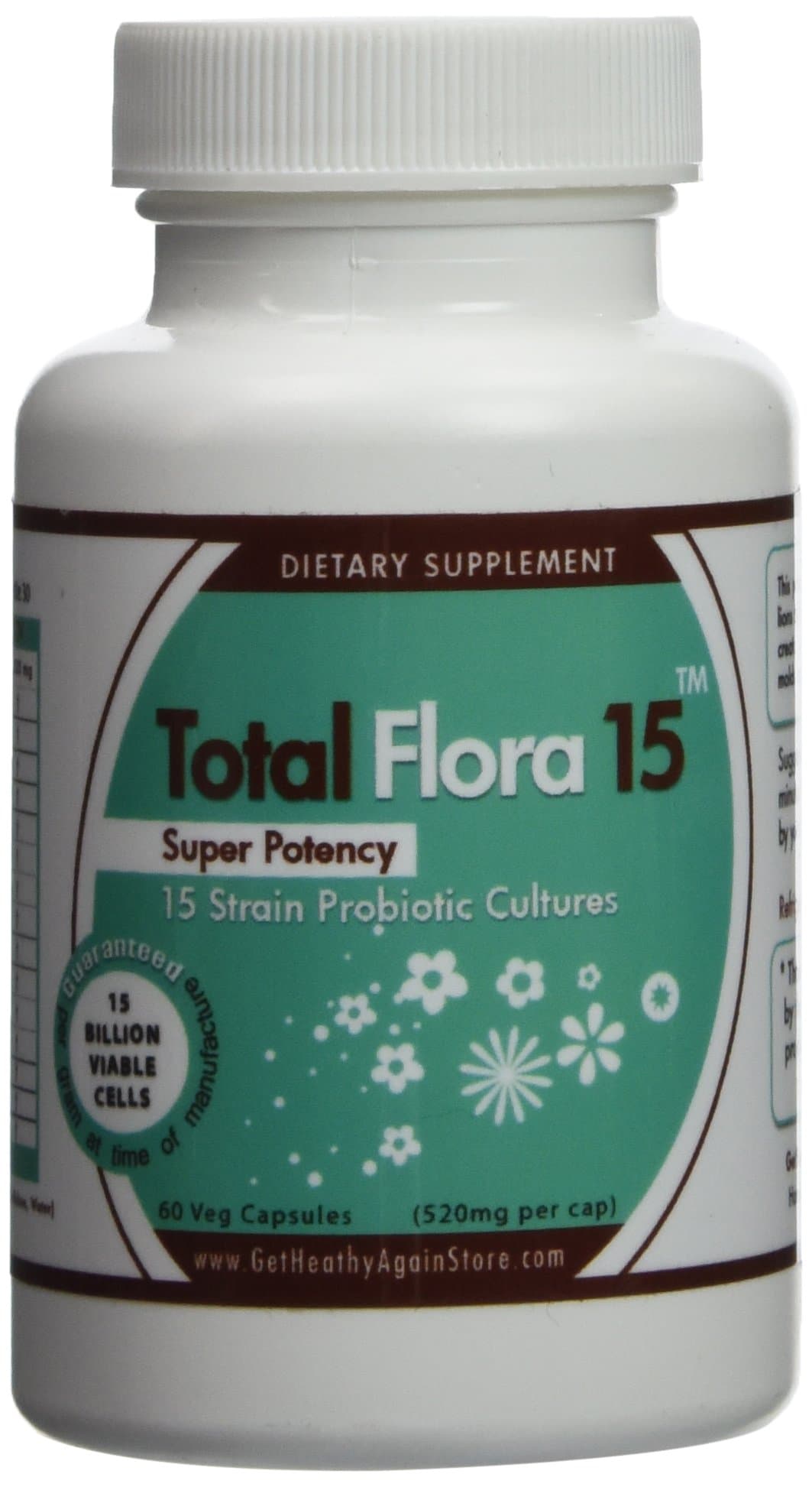 Total Flora 15 60 veg caps (520mg per cap)
