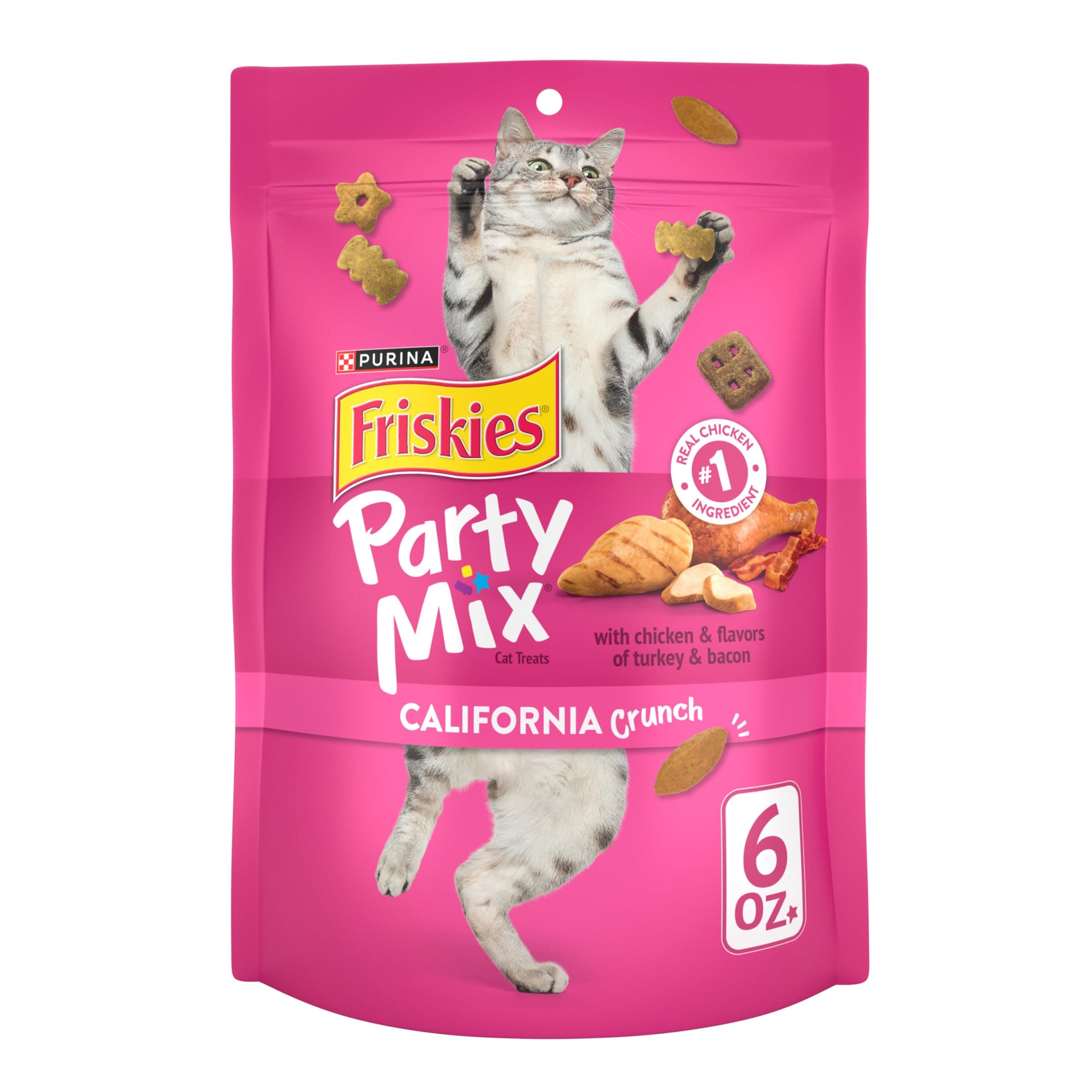 Purina Friskies Party Mix Party Mix Crunch California Dreamin' - 6 oz., 6 Pouch