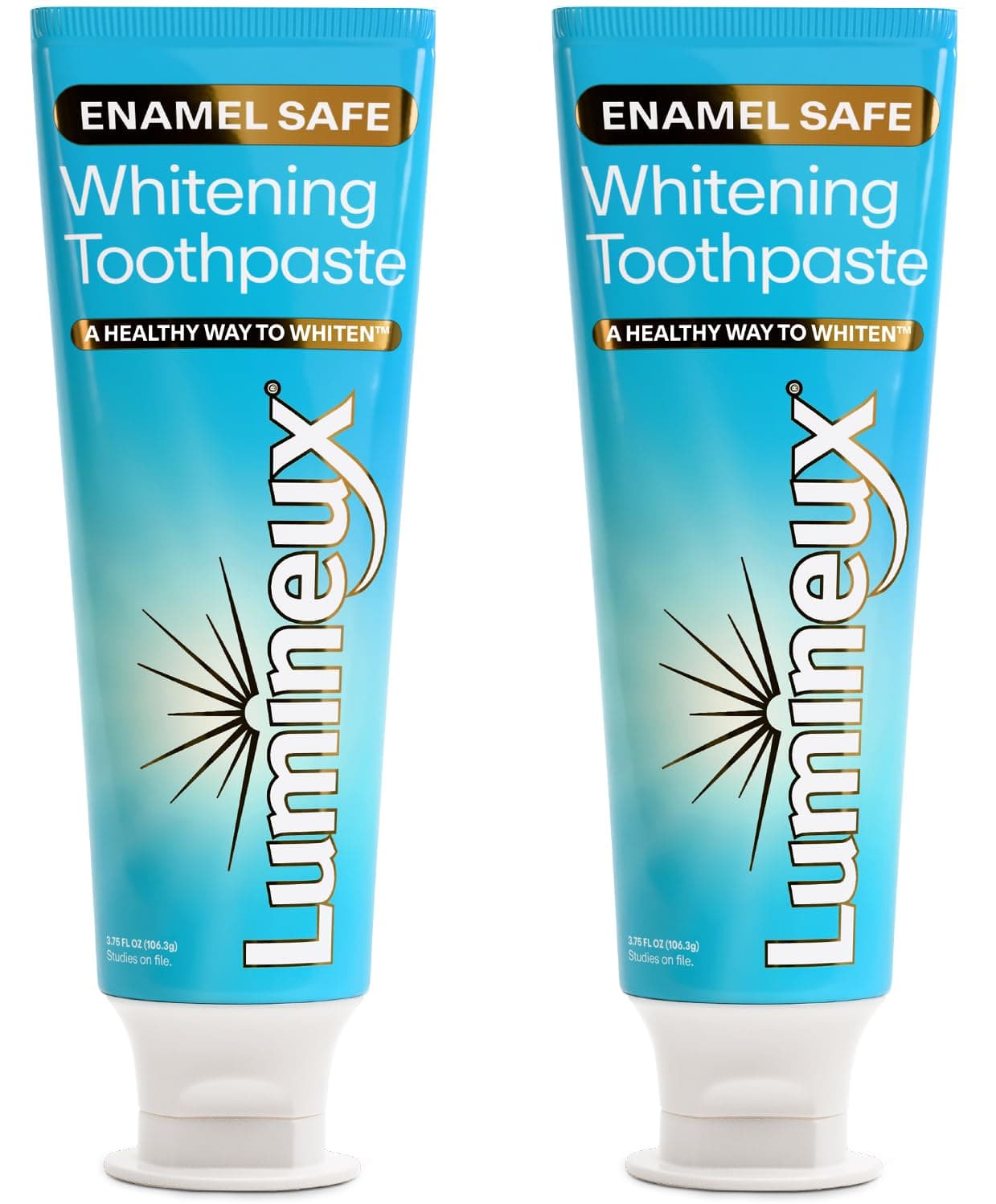 Teeth Whitening Toothpaste 2 Pack Peroxide Free Enamel Safe for Sensitive Whiter Teeth Certified Non-Toxic, Fluoride Free, No Alcohol, Artificial Colors, SLS Free Dentist Formulated - 3.75 Oz