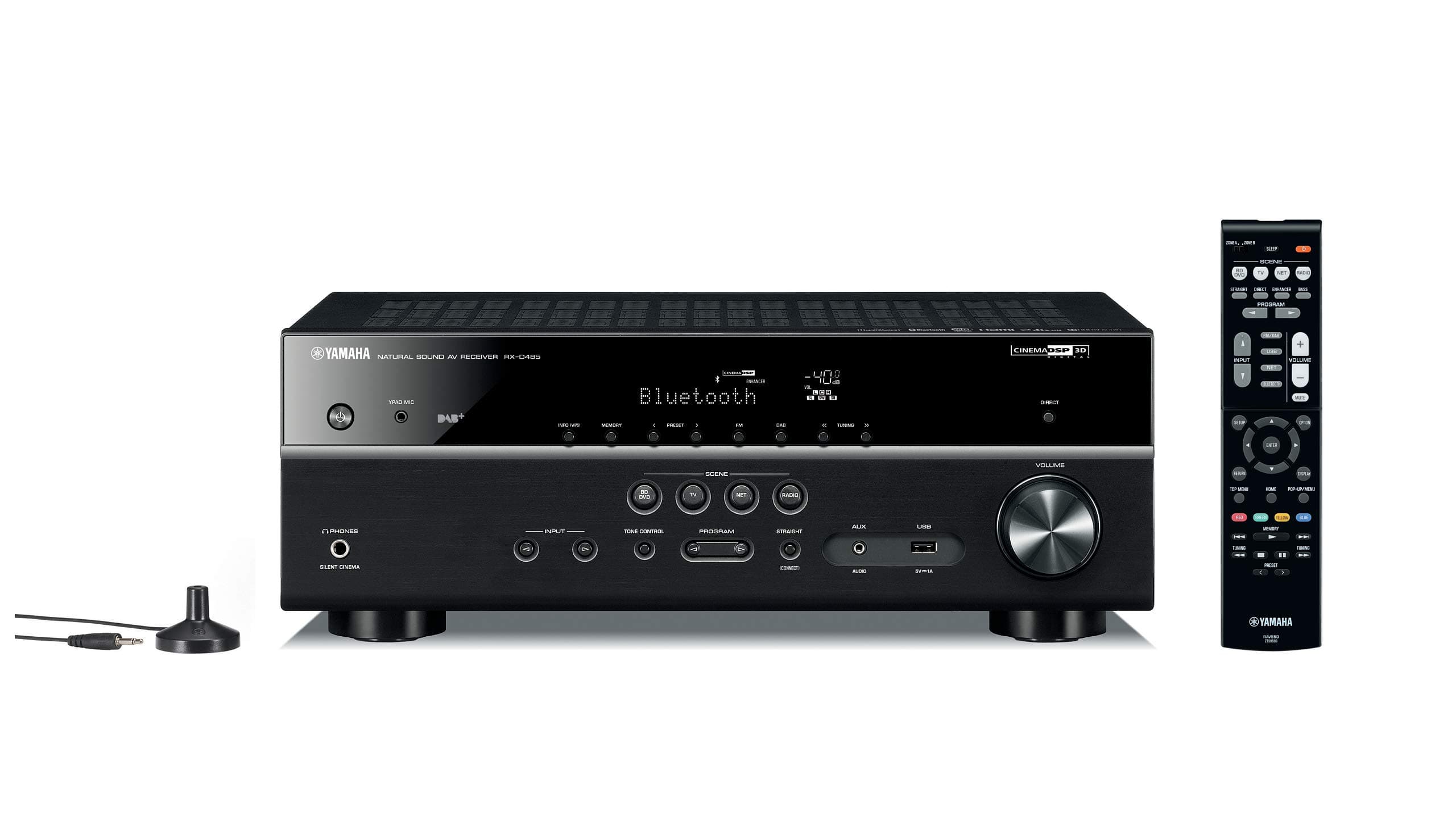 Yamaha RX-D485 Black 5.1-channel AV Receiver with DAB/DAB+ Black