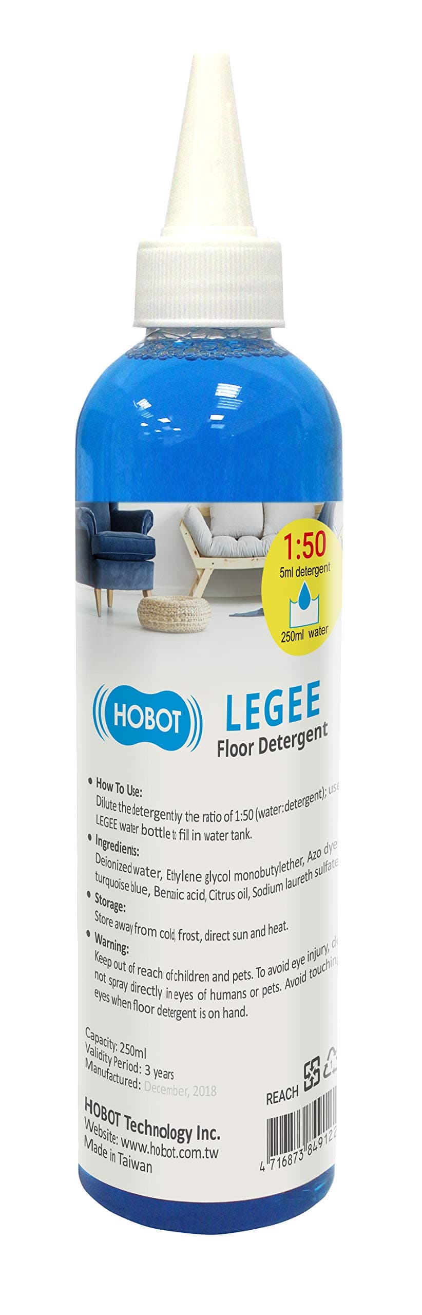 Hobot Legee Floor Cleaning Detergent for use in your Hobot Legee D8 or Q10 Robot Vacuum Cleaner