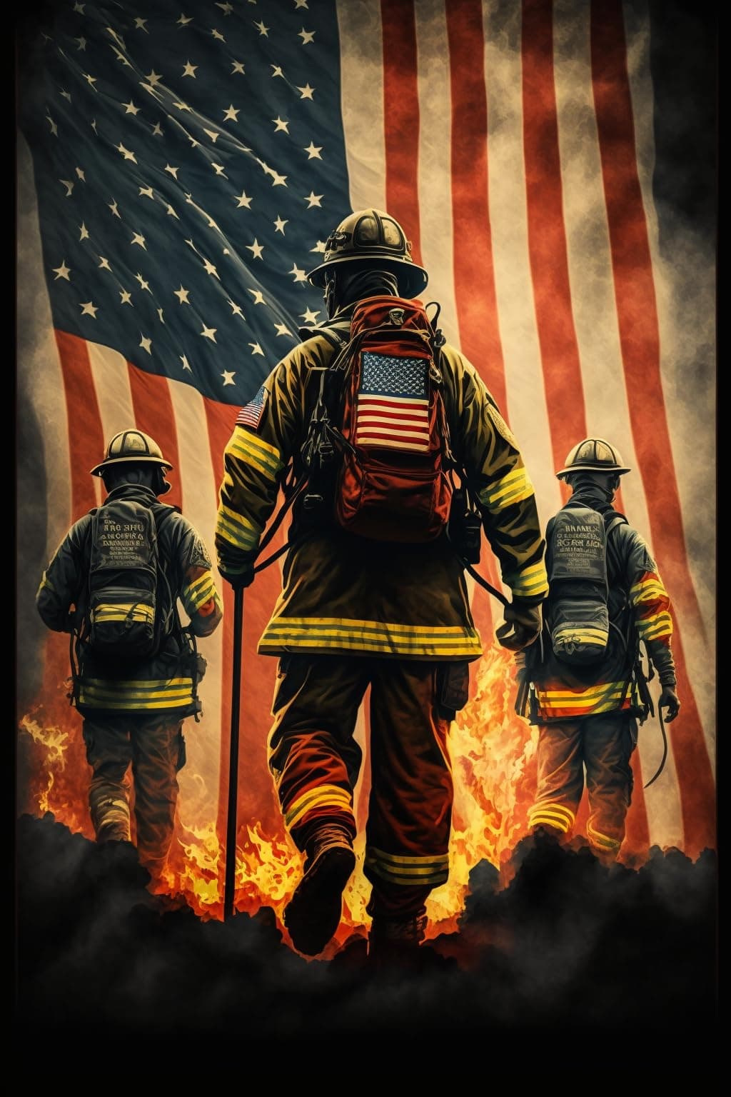Puzzles for Adults 1000 Pieces,Wooden Puzzles,Firefighters and Flags Puzzle-Large Family Fun Puzzles-Challenging and Fun Activity-Christmas Decorations Or Gifts for Women