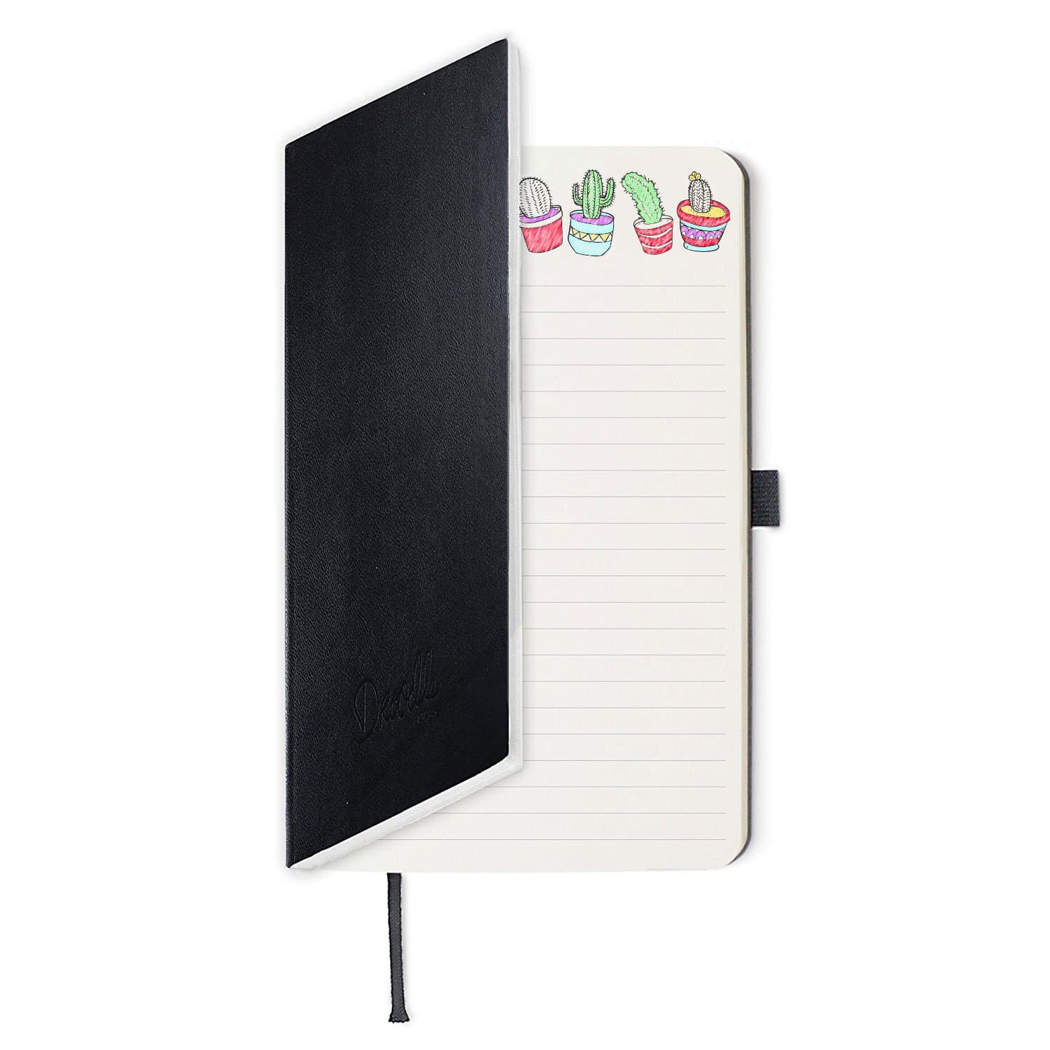 Adult Coloring Book + Leather Notebook - 20 Unique Colouring Designs in the Top Margin - DroodleBooks A5 Journals