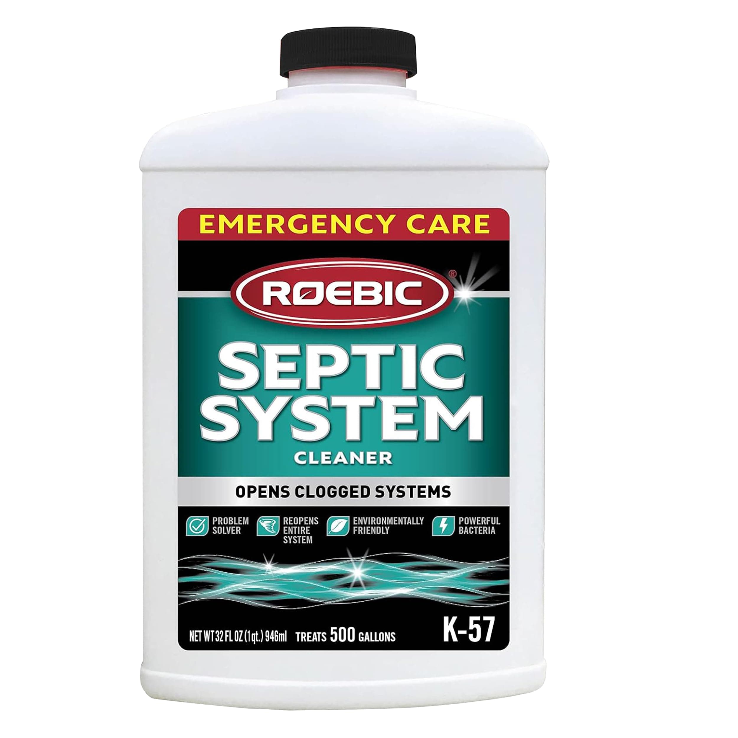 Roebic Laboratories, Inc. K-57-4 Septic System Treatment, 32-Ounce
