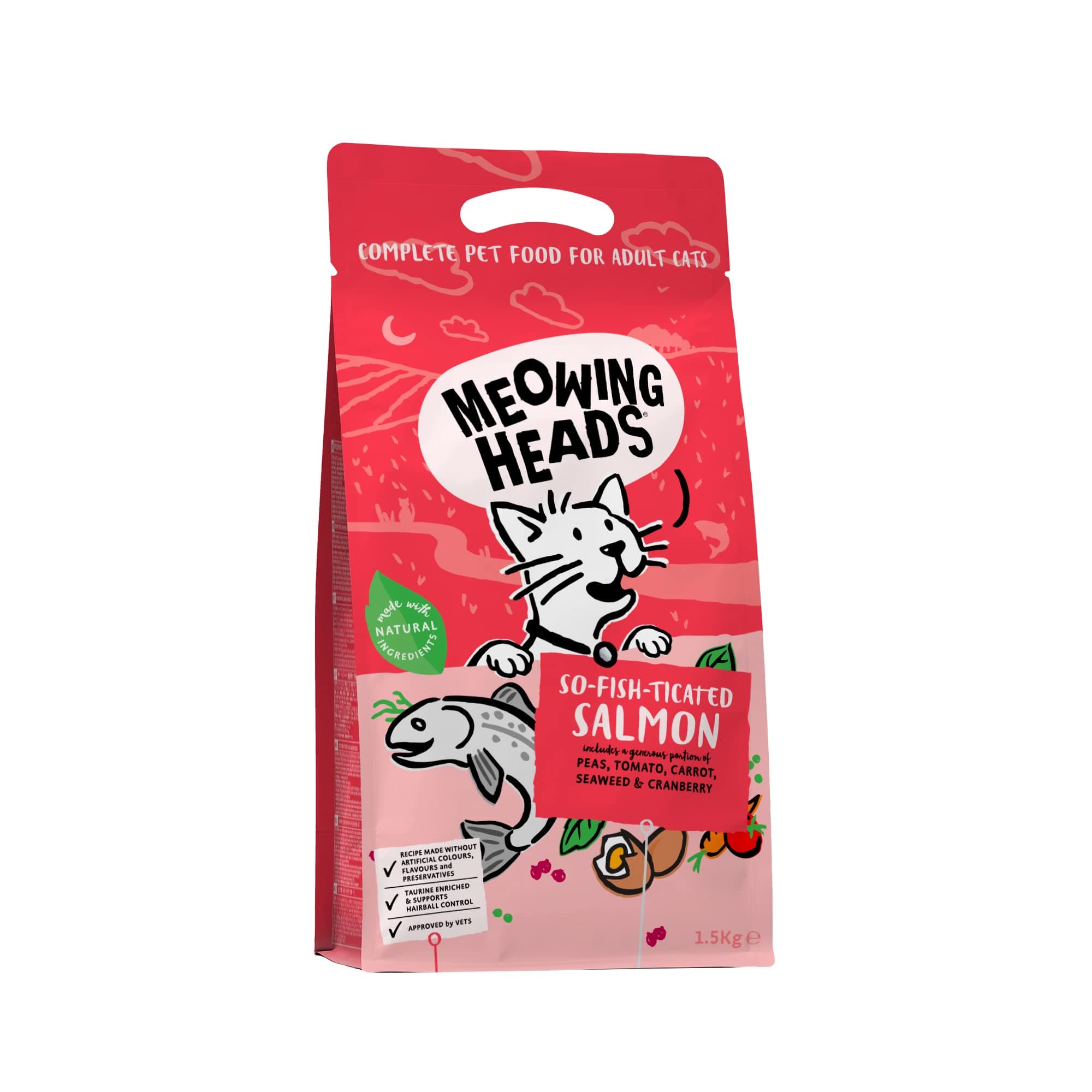 Meowing Heads Purr Nickety Salmon Dry Mix 2 kg
