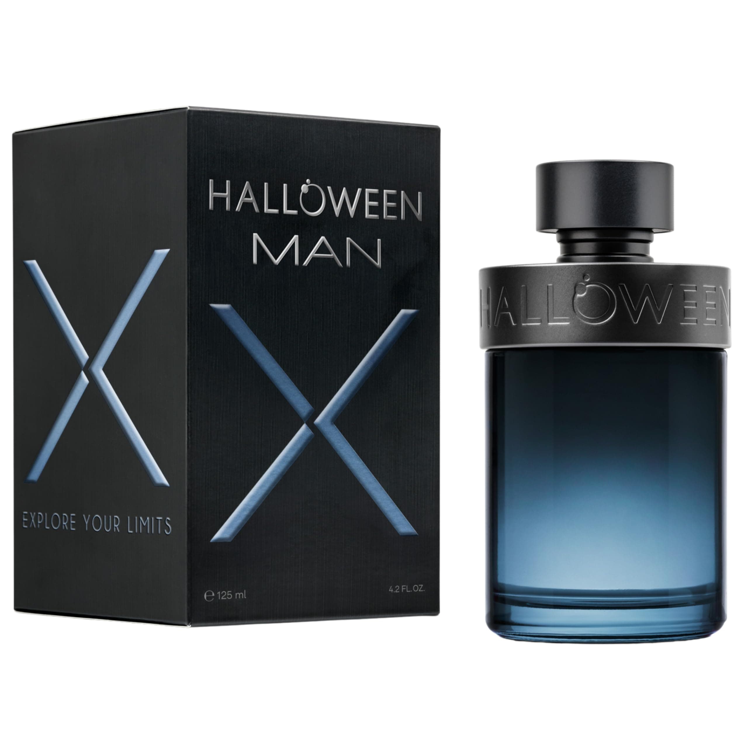 J. Del Pozo Halloween Man X For Men 4.2 Oz Edt Spray,125 ml,blue - black