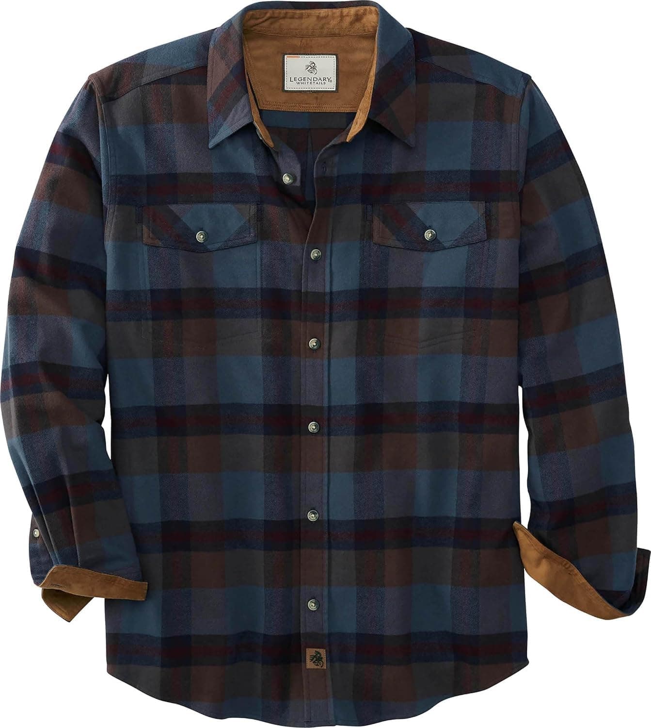 Men's Legendary Plaid Flannel Button Down Shirt (Pack of 1)