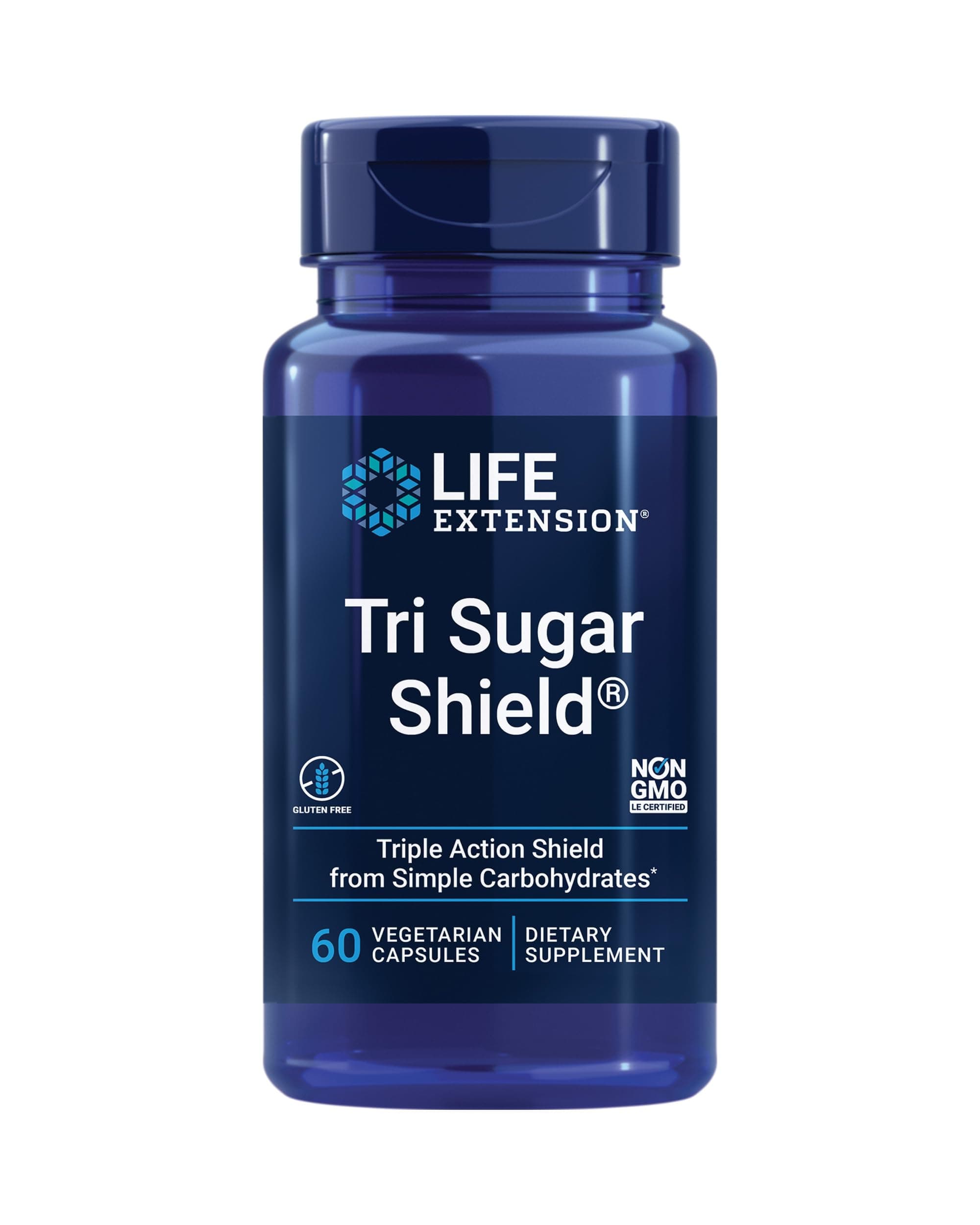 Tri Sugar Shield Vegetarian Capsules, 60 Count