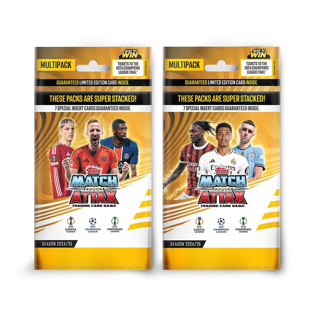 Topps UEFA Champions League Match Attax 24/25 Trading and Collectible Card Game (Multipack of 2)