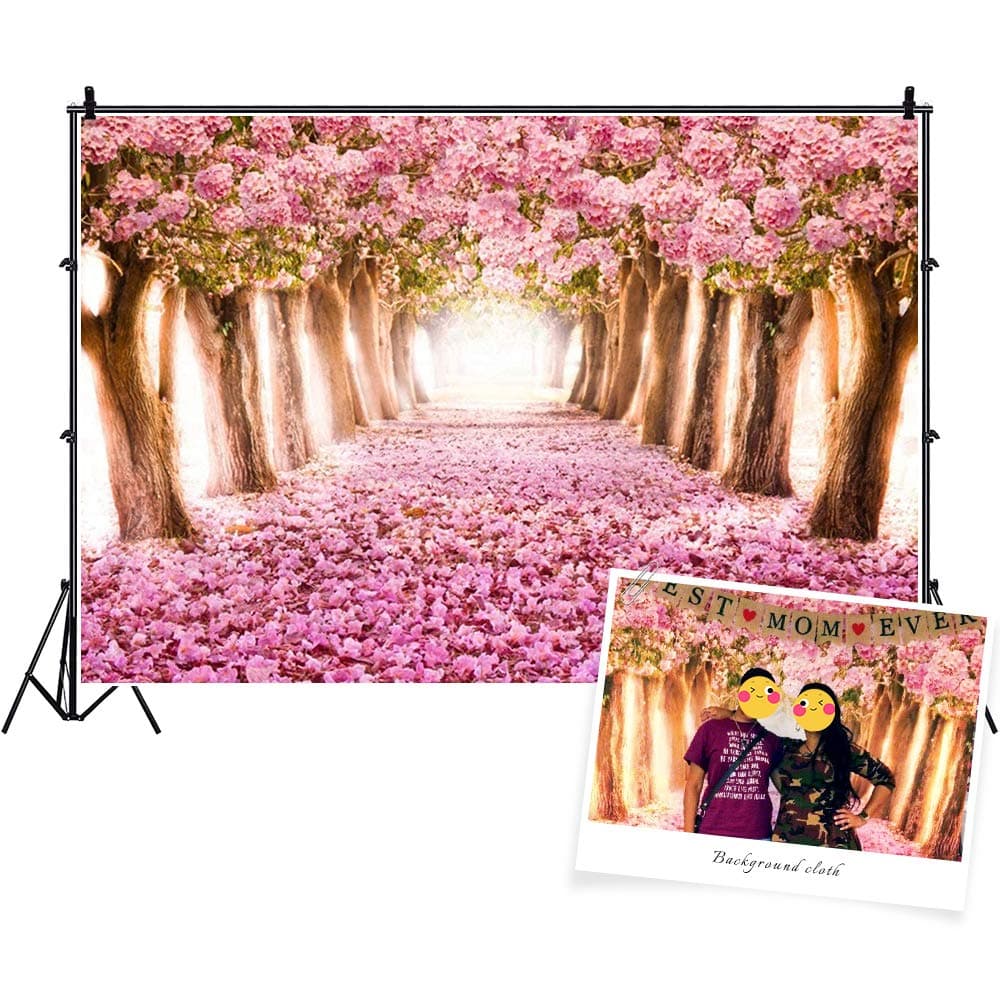 CSFOTO 10x7ft Blossom Cherry Backdrop