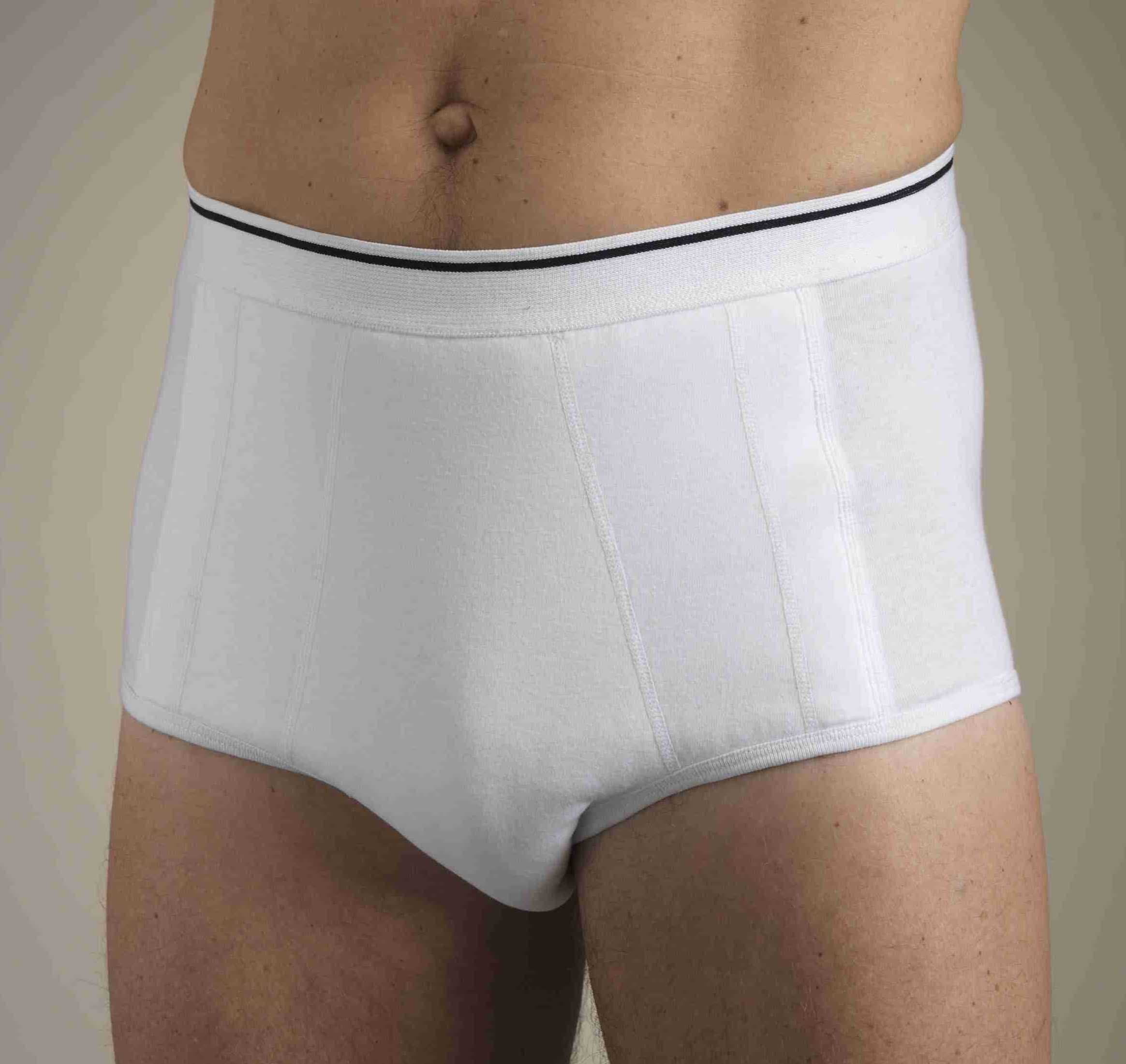 DriBriefs - Men's Incontinence Briefs - X-Large - 1 pair - White