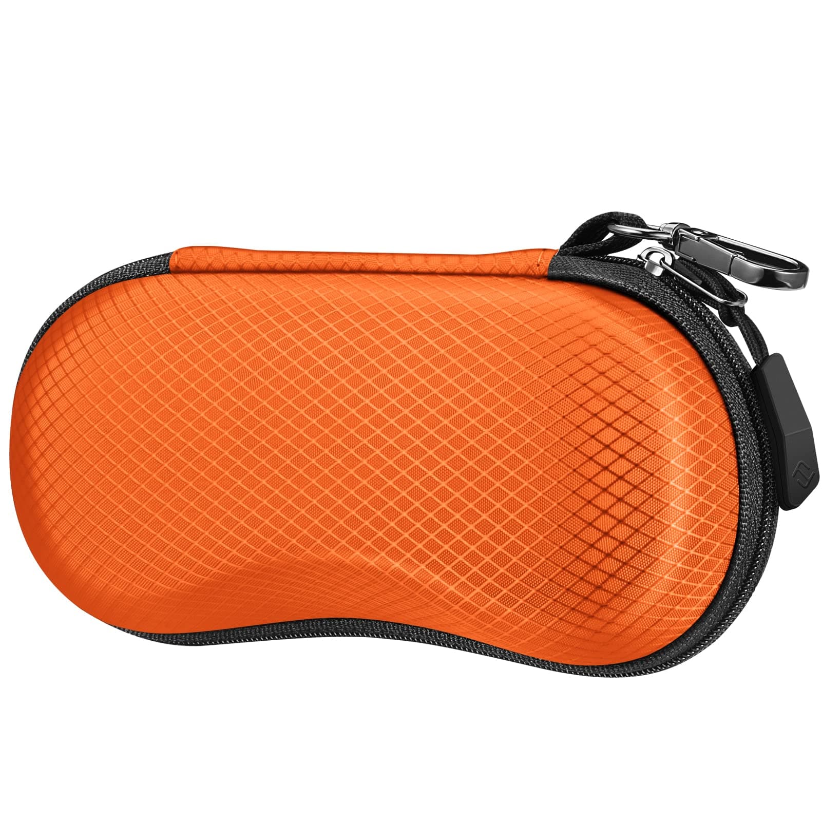 Sunglasses Case, Hard EVA Shell Shockproof Sport Glasses Case with Metal Carabiner Travel Zipper Eyeglasses Holder