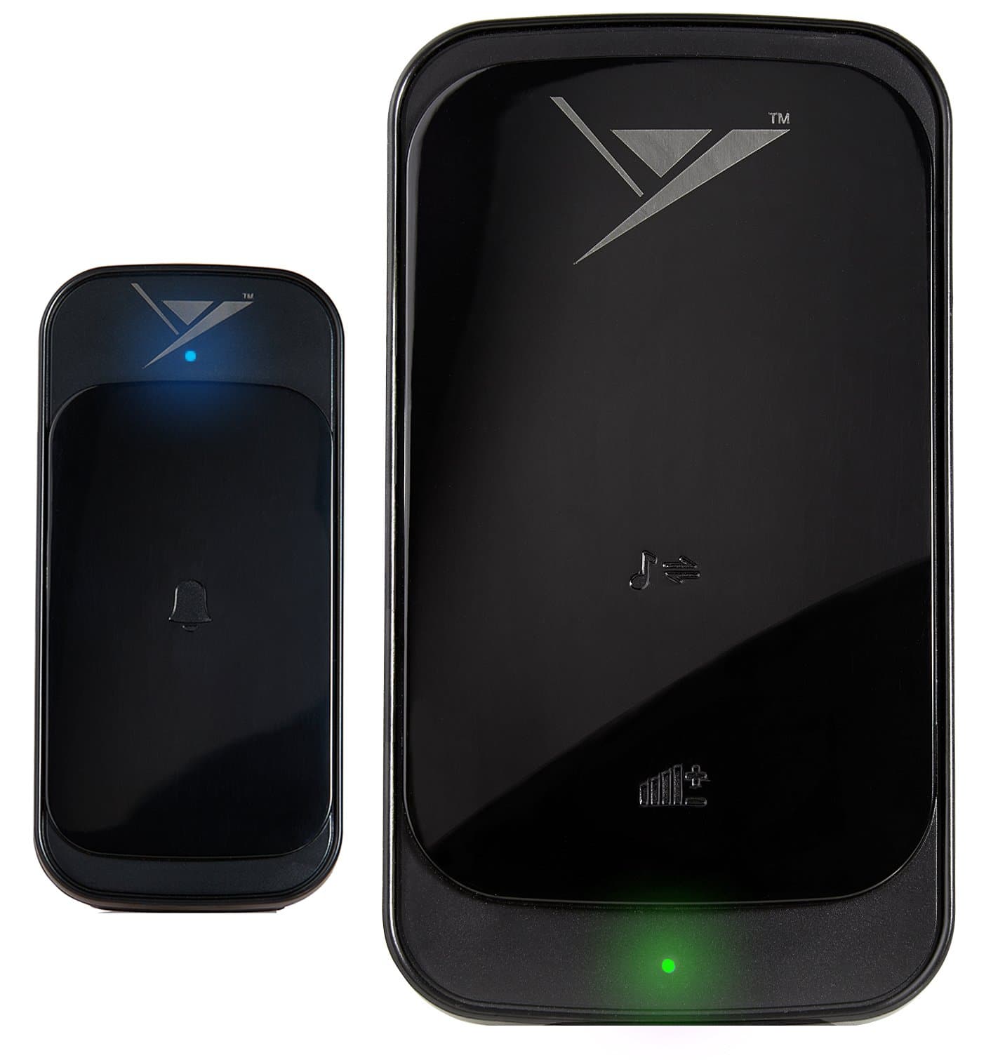 Stellx Portable Wireless Doorbell, Waterproof Durable Touch Panel - Black