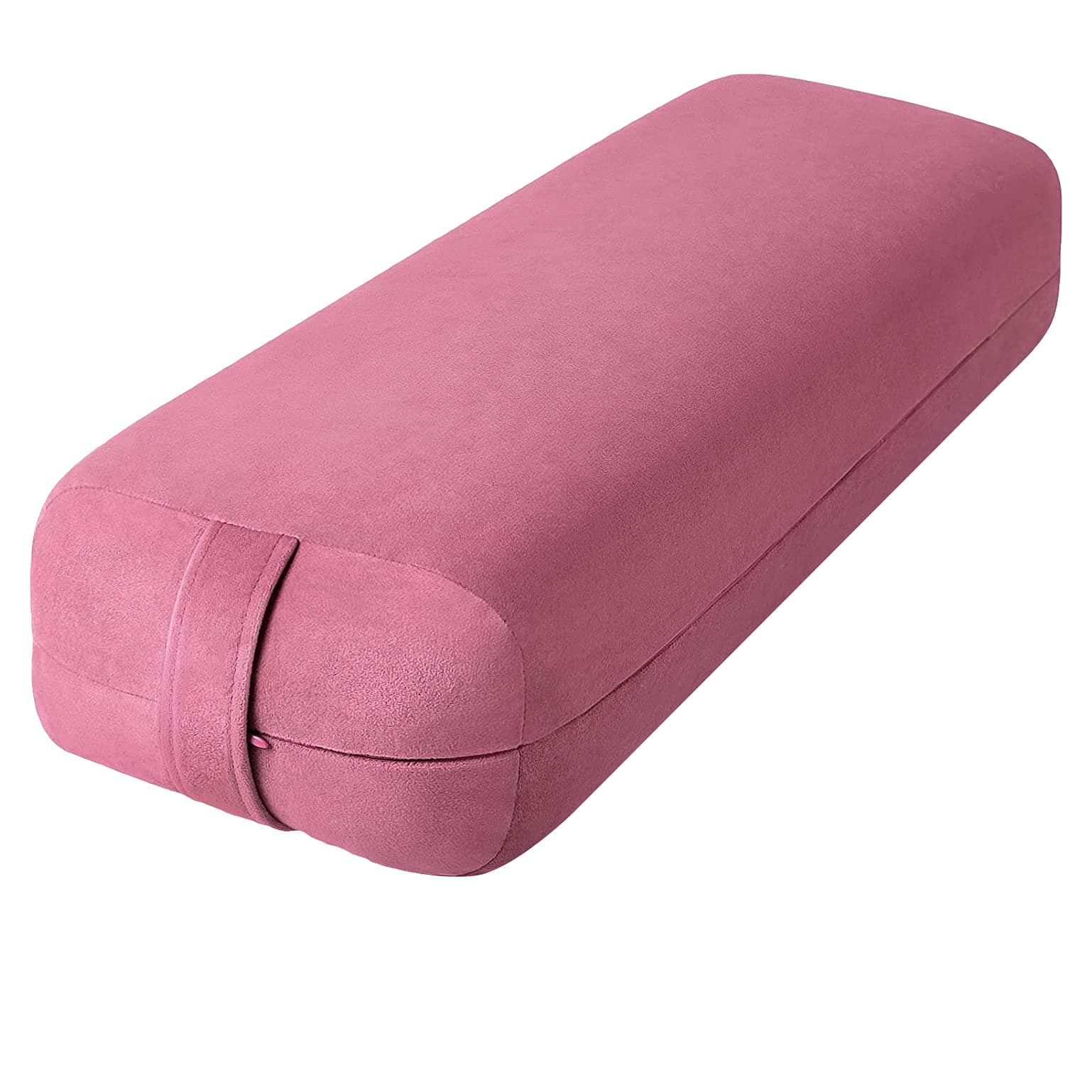 Angju Yoga Bolster Pillow Meditation Pillow, Bolster Pillow for Legs for Restorative Yoga, Rectangular Yoga Bolster with Soft Velvet and Machine Washable Cover, Lightweight with Handle