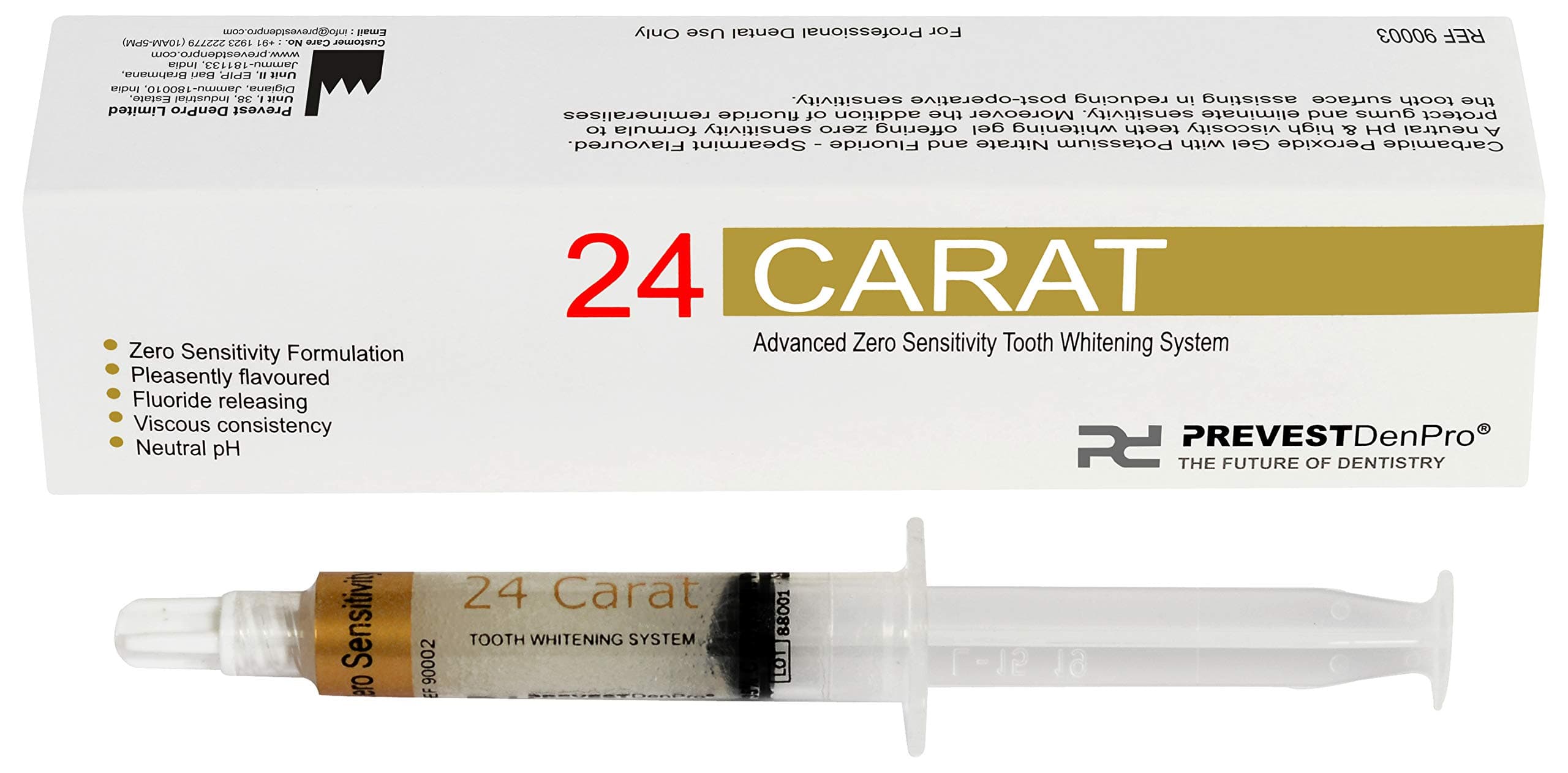 Prevest DenPro 24 CARAT 35% Advanced Zero Sensitivity Tooth Whitening System