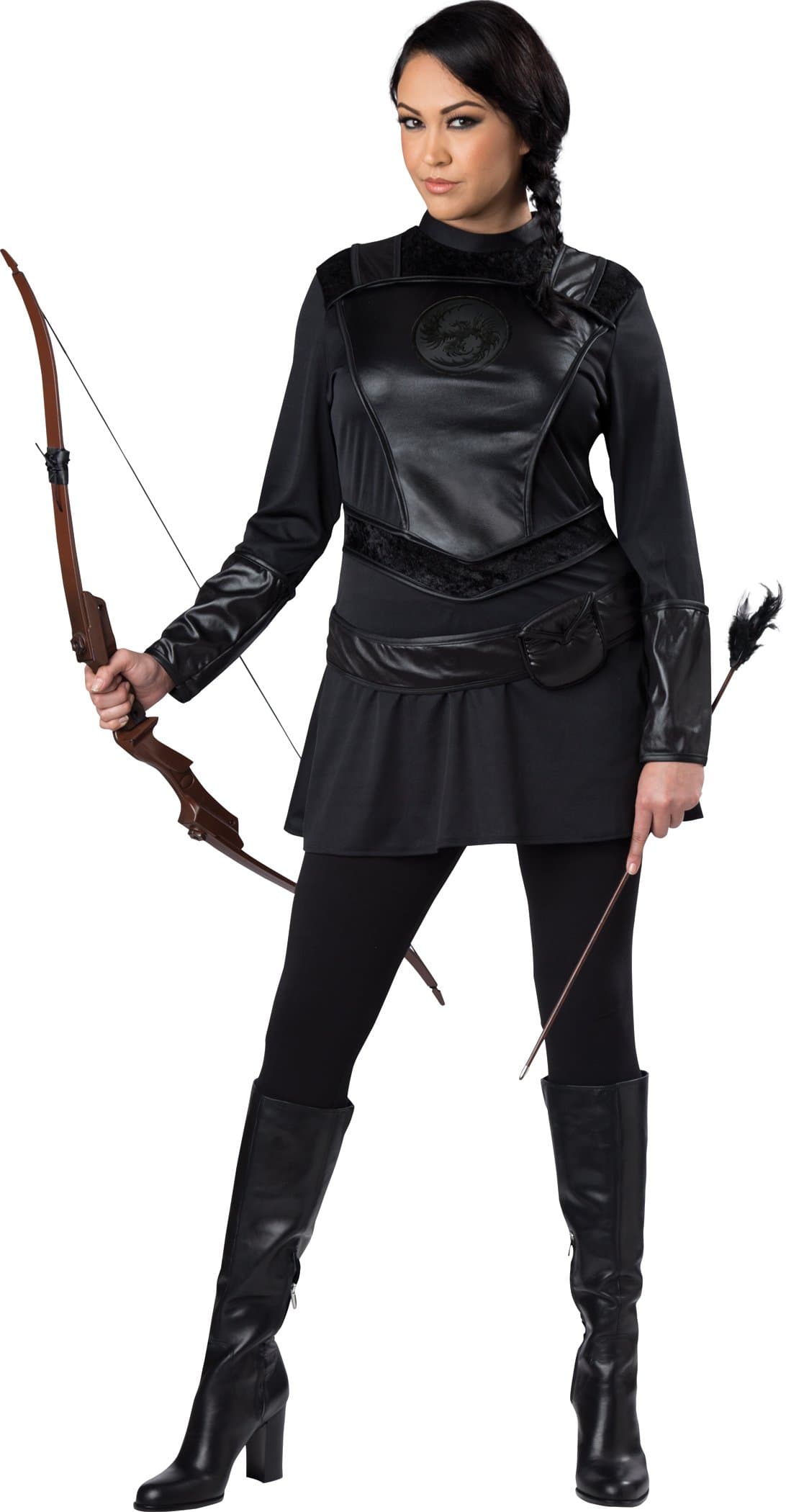 InCharacter Women's Plus-Size Warrior Huntress Costume