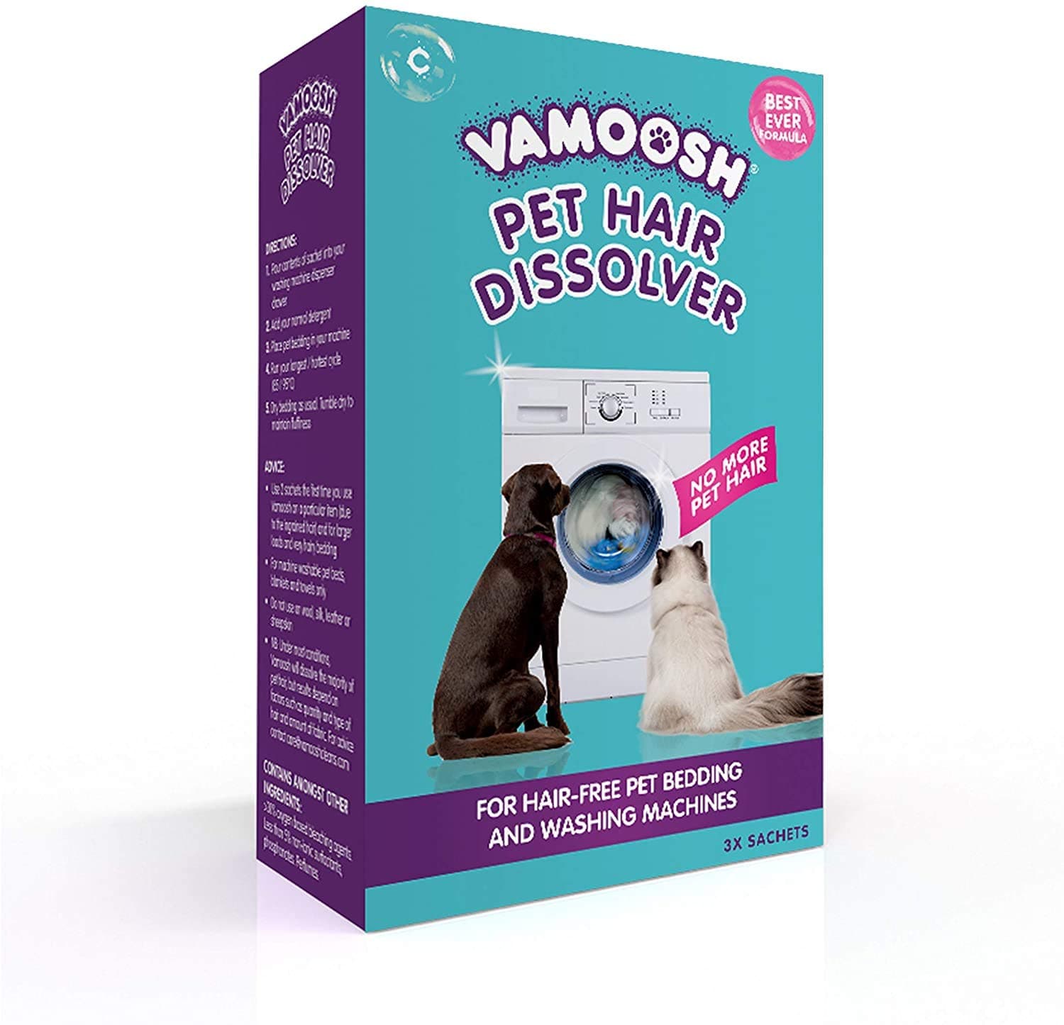 VamooshPet Hair Dissolver - Bumper Pack - 6 x 100g (2 boxes)