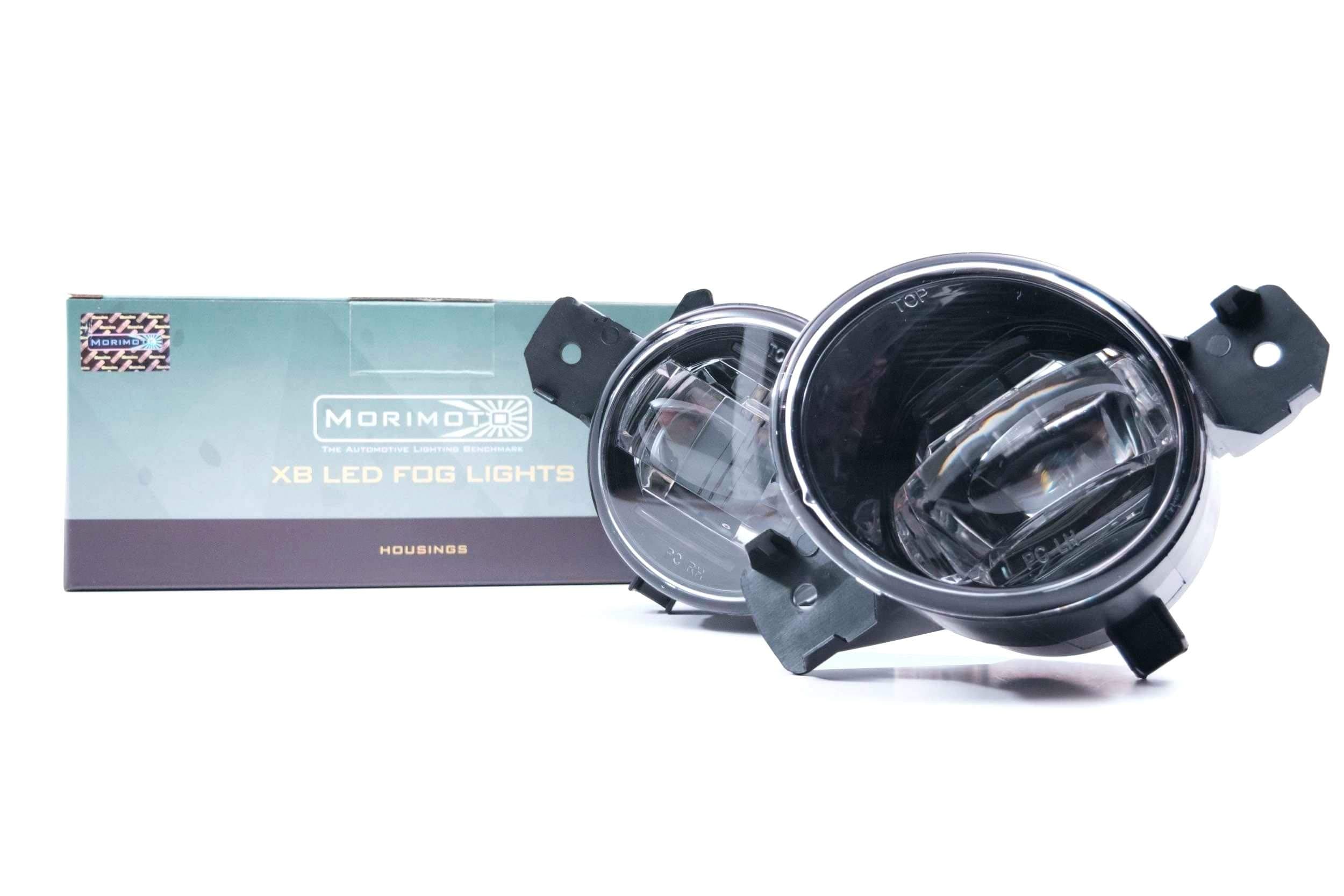 MorimotoXB LED Foglights, Type N Plug and Play Foglight Housing Upgrade, Fits Many Nissan Models, DOT Approved Assembly with White LED Chips, UV Resistant, 10 Year Warranty (1x LF190)