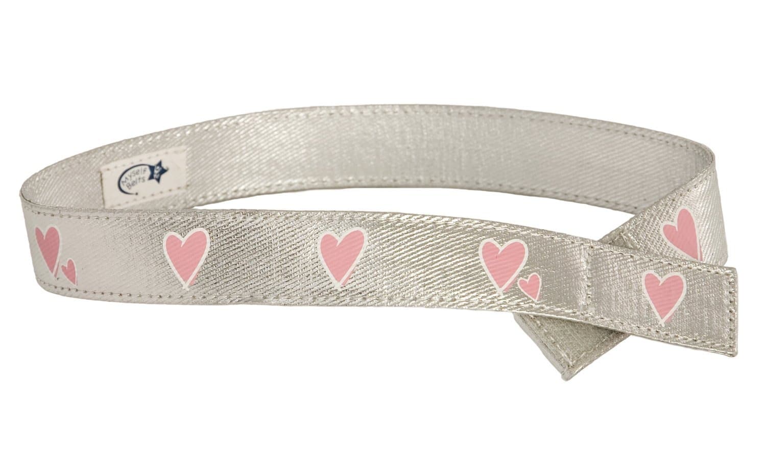 Myself Belts - Metallic Heart Girls' Belt for Kids and Toddlers (2T)