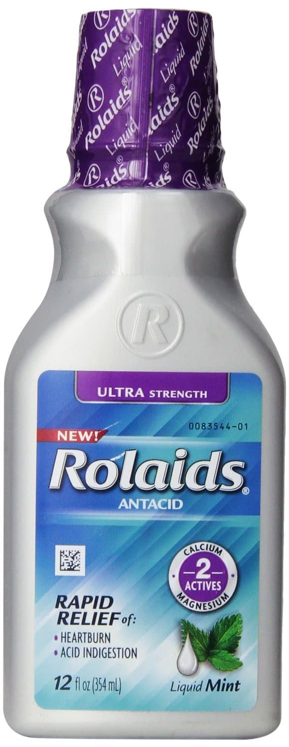 Rolaids Ultra Strength Liquid, Mint 12 oz (Pack of 4)