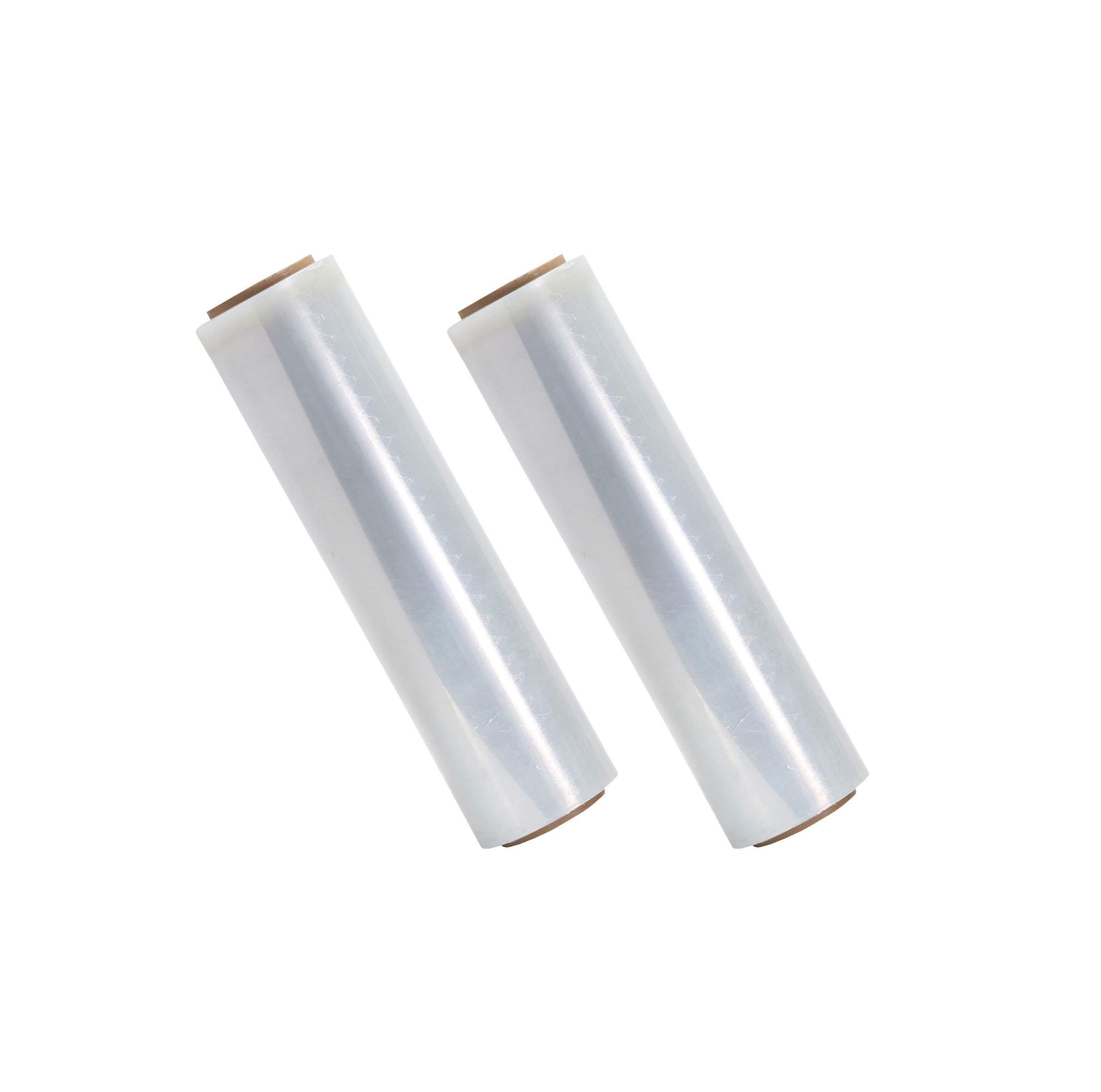 18 Inch X 1200 feet Tough Pallet Shrink Wrap, 80 Gauge Industrial Strength, Commercial Grade Strength Film, Moving & Packing Wrap, For Furniture, Boxes, Pallets (2-Pack)