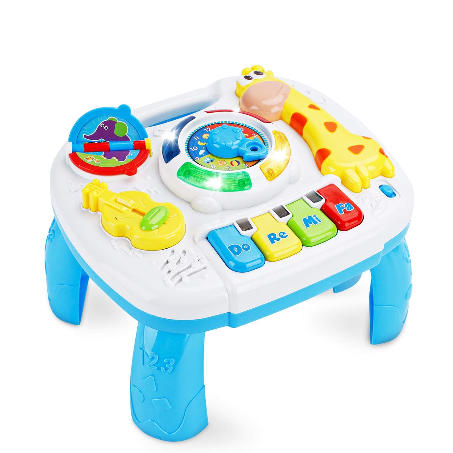 Baby Toys 6 to 12-18 Months Musical Educational Learning Activity Table Center Toys for Toddlers Infants Kids 1 2 3 Year Olds Boys Girls Gifts Size 9.7 x 8.7 x 7.1 Inches