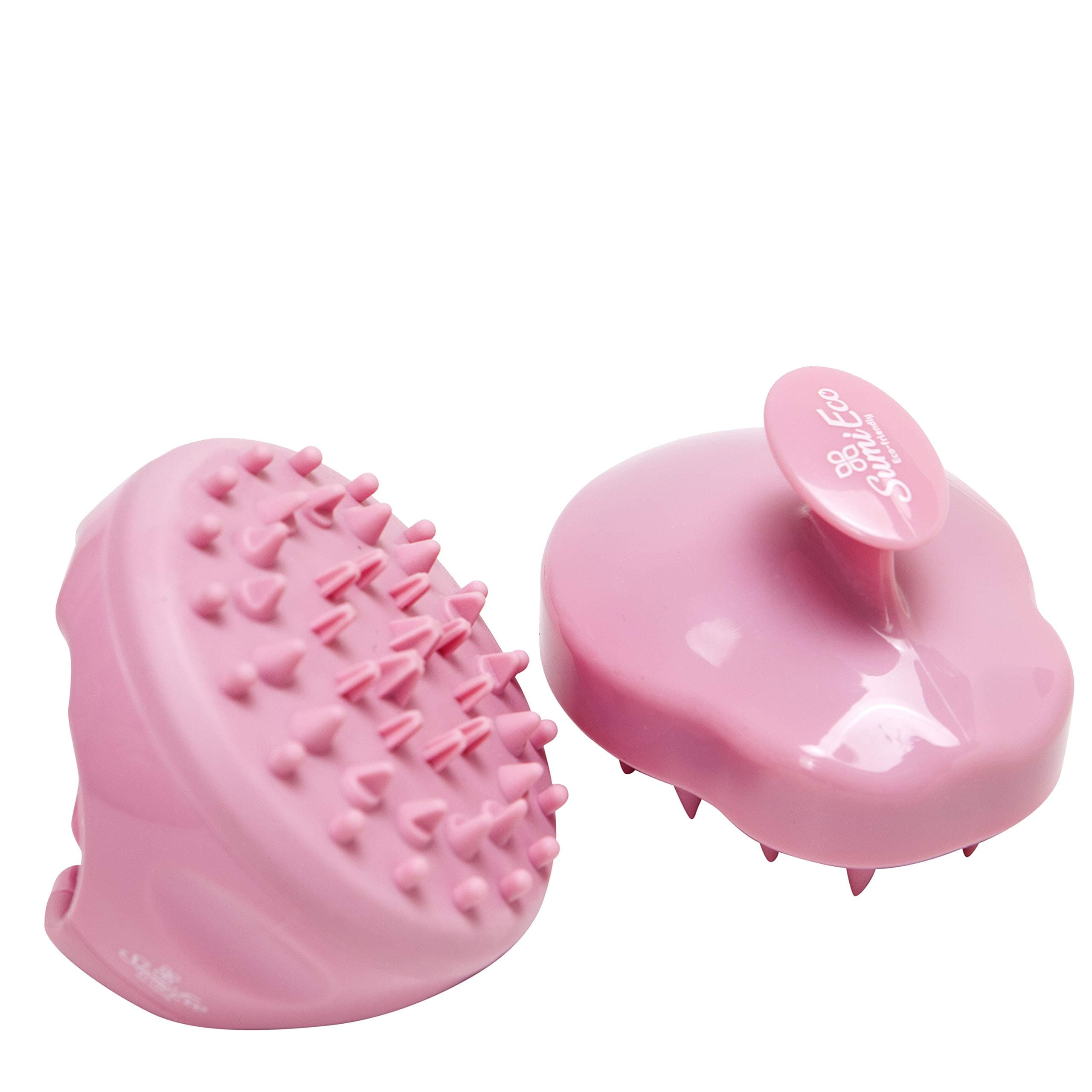 [Value Pack] Sumi Eco Hair Scalp Shampoo Brush + Cellulite Massager Set | Hair Body Massage Silicone Comb (2. Pink)