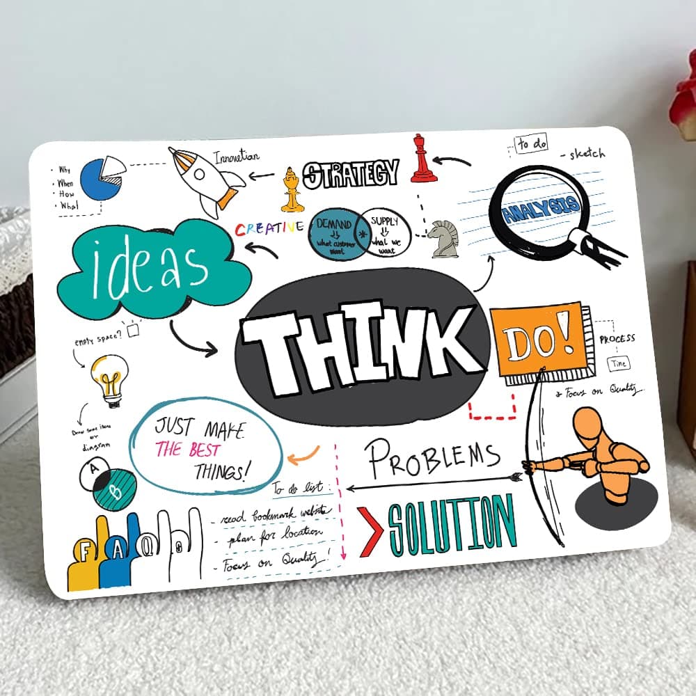 NoWorries - Creative Thoughts Motivational Quotes Scratch-Free Vinyl ( Grayback Vinyl) Laptop Skin/Sticker for 15.6inch/14inch Laptops [Size -10x15inches, Customizable"]