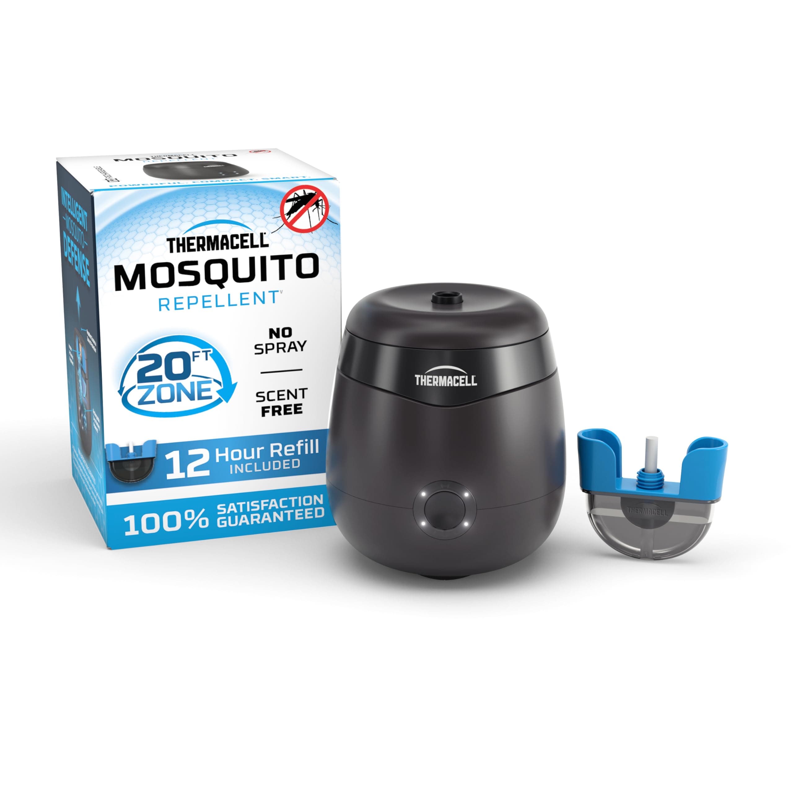 Thermacell E55 Rechargeable Mosquito Repeller with 20’ Mosquito Protection Zone