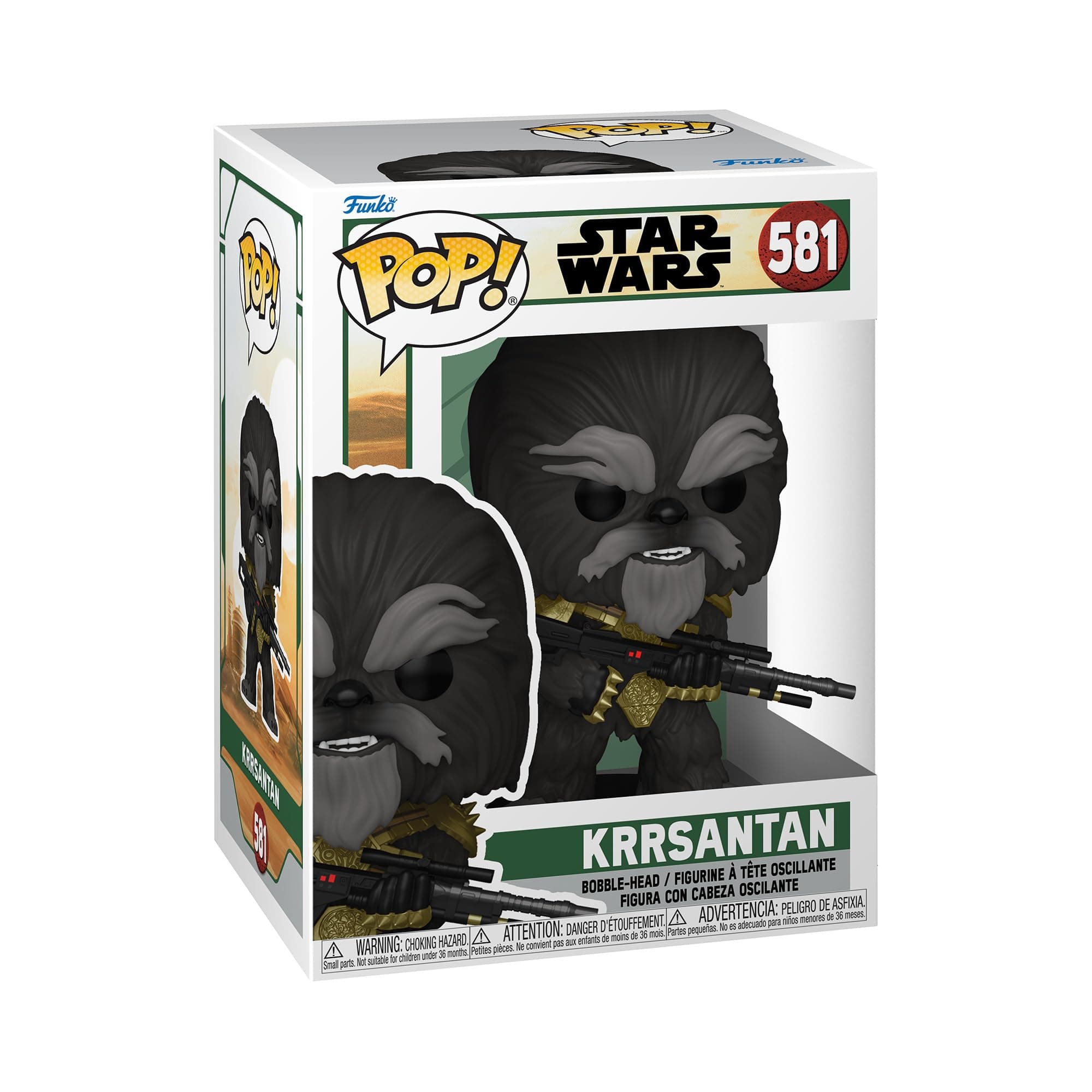 Funko Pop! Star Wars: BoBF - Black Krrsantan With BG - Star Wars: the Book Of Boba Fett - Collectable Vinyl Figure - Gift Idea - Official Merchandise - Toys for Kids & Adults - TV Fans