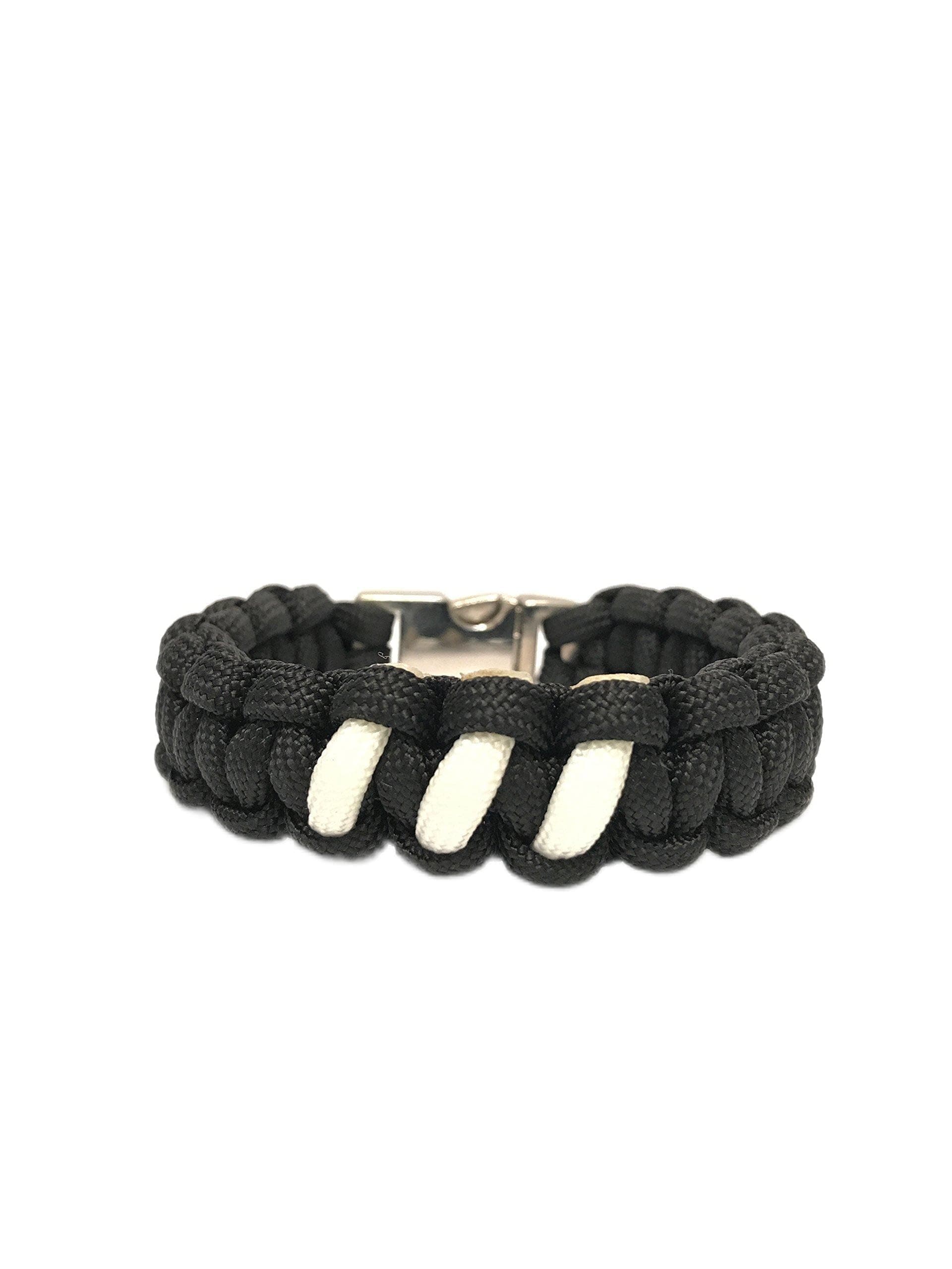 Three Stripe Fitted Paracord Bracelets for Men Mens Jewelry